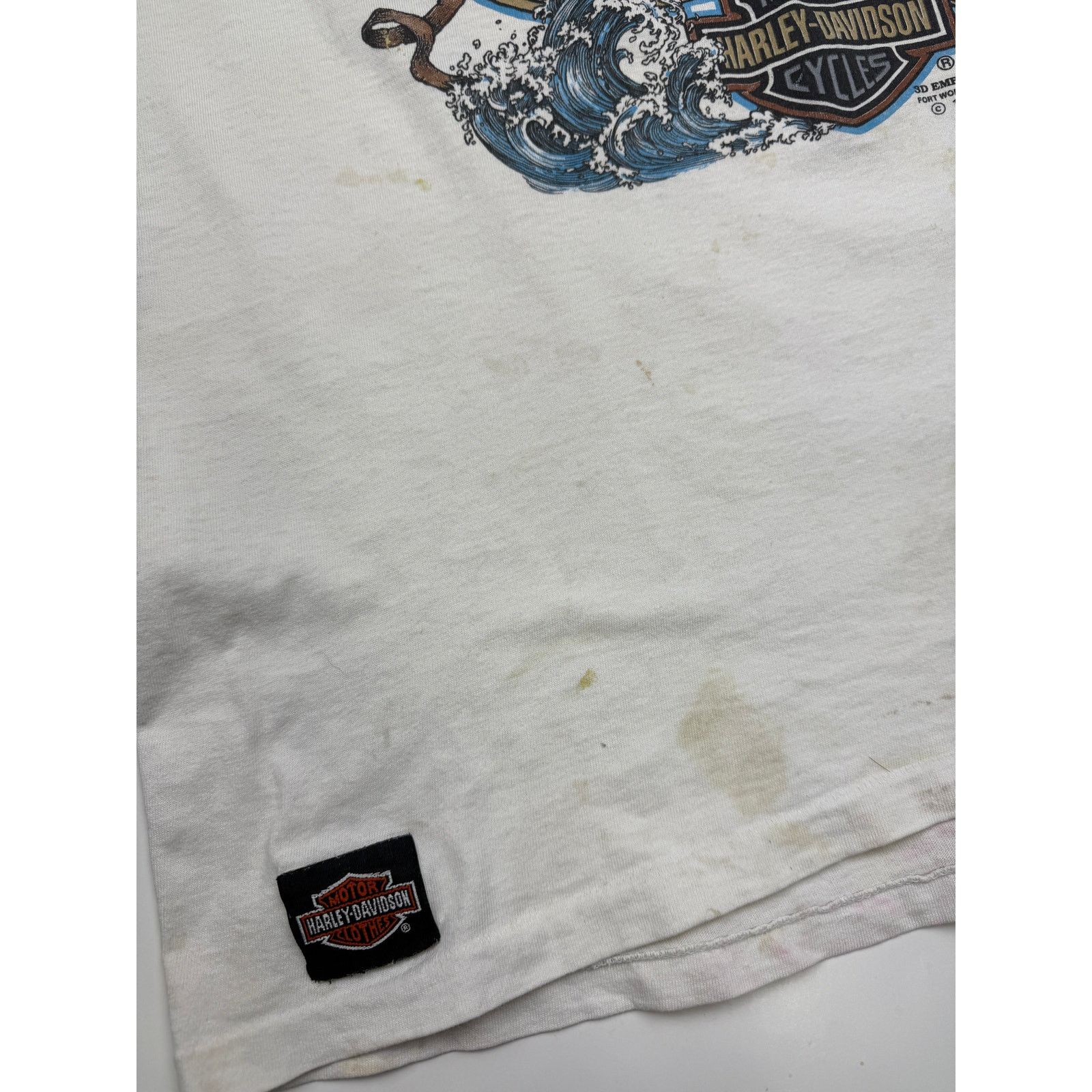 Vintage Vintage 1991 Harley Davidson 3D Emblem Dayton Beach L 90s Size US L / EU 52-54 / 3 - 10 Thumbnail