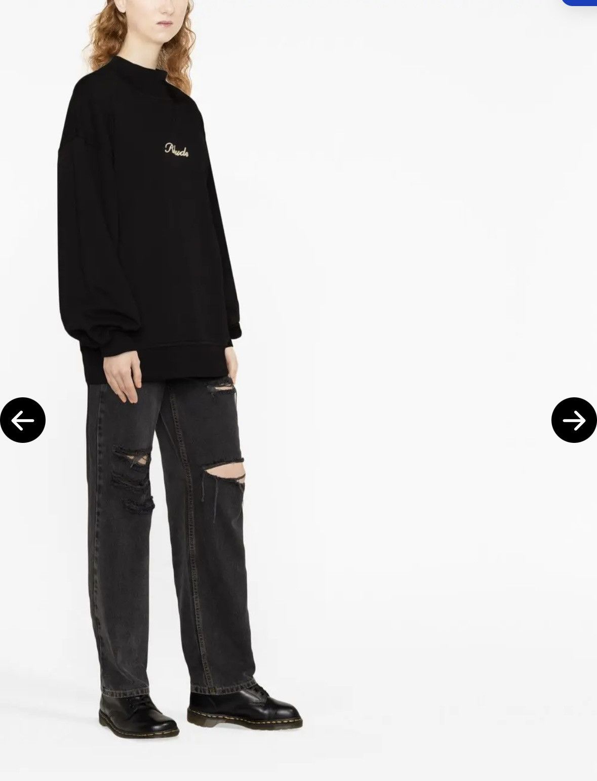 Rhude Rhude Embroidered Logo Fleece Pullover size S Size S / US 4 / IT 40 - 8 Thumbnail