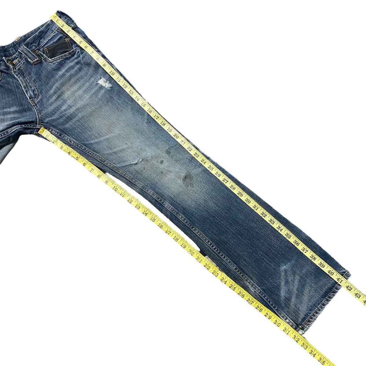 Japanese Brand Japanese Brand TRIXY Thrashed Mudmax Flare Jeans Size US 30 / EU 46 - 20 Thumbnail