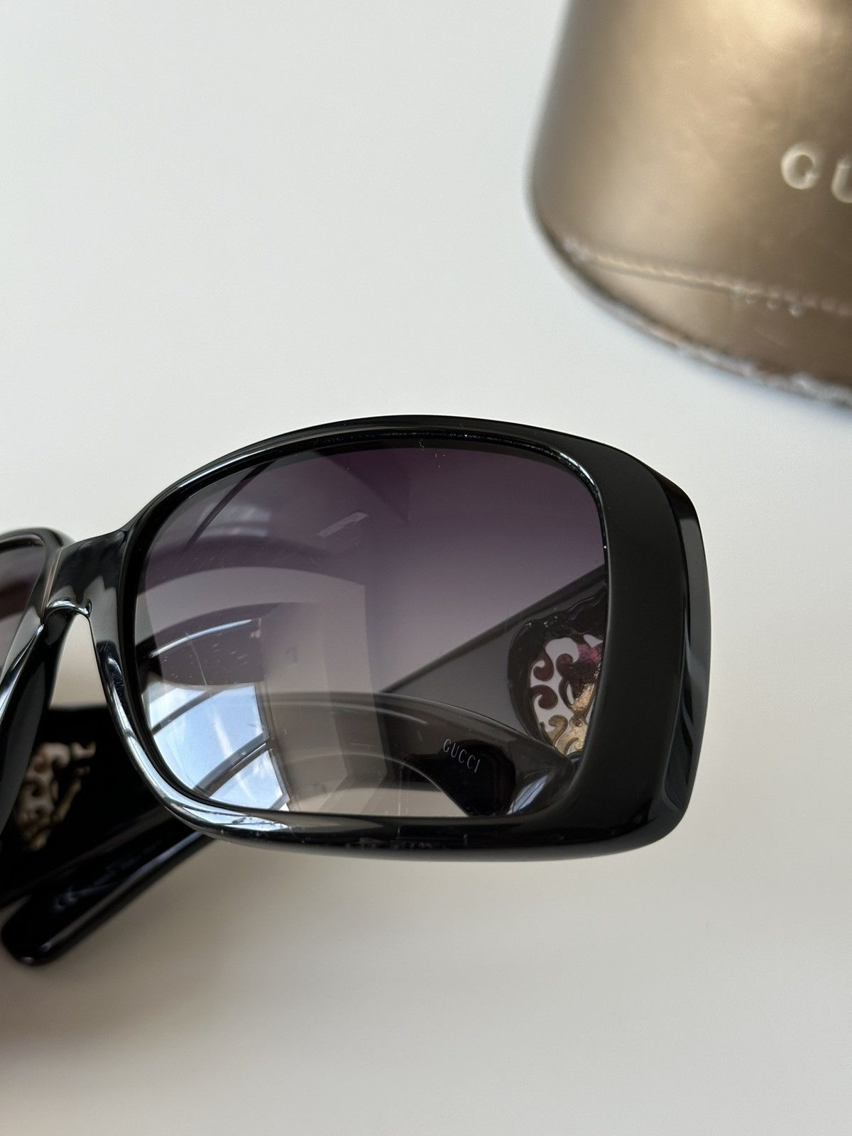 Gucci GUCCI Square Heart Brown Sunglasses GG 3058/S Vintage Y2K Size ONE SIZE - 11 Thumbnail