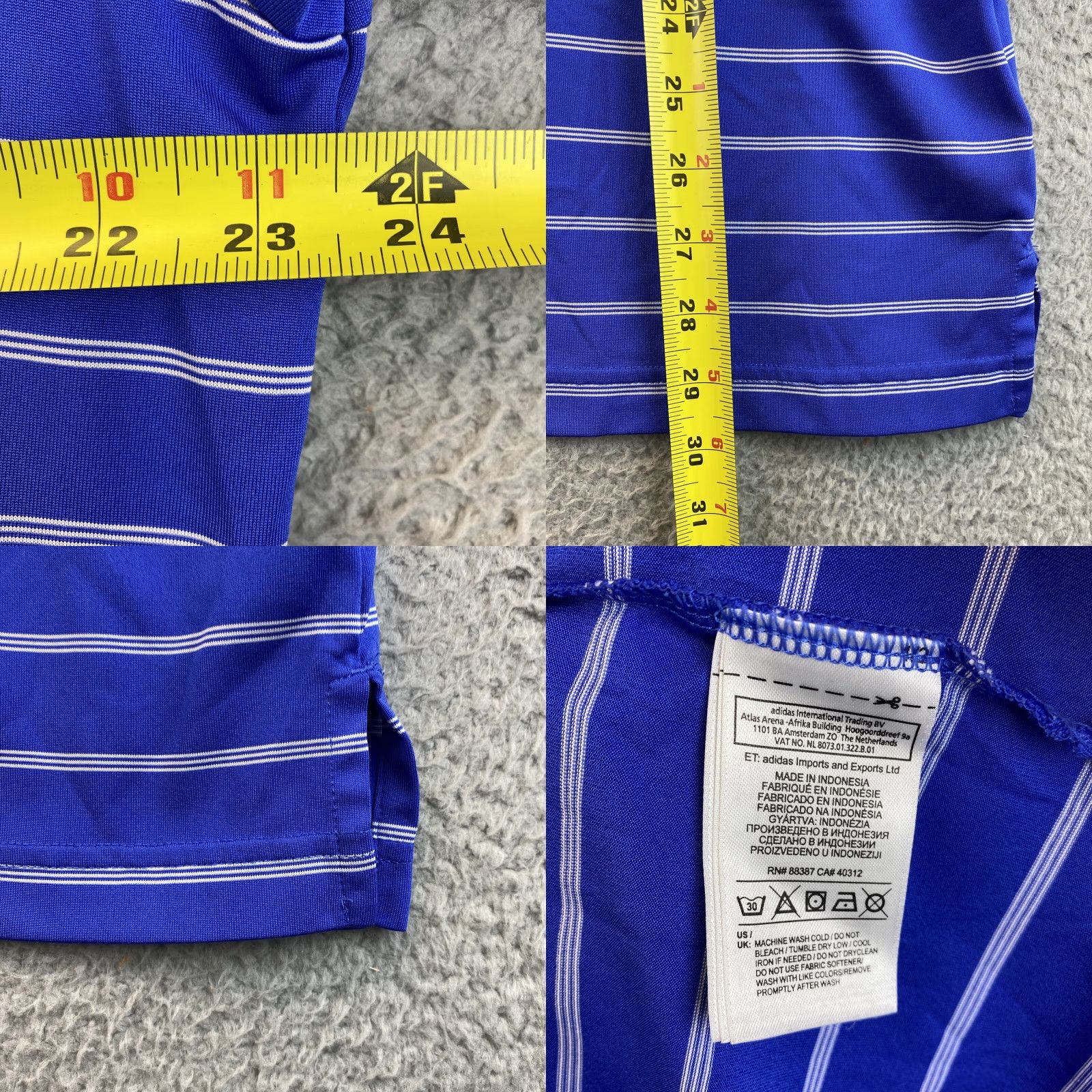 Adidas Adidas Polo Shirt Mens L Golf Blue Short Sleeve Stretch Performance Casual/44-40 Size US L / EU 52-54 / 3 - 8 Thumbnail