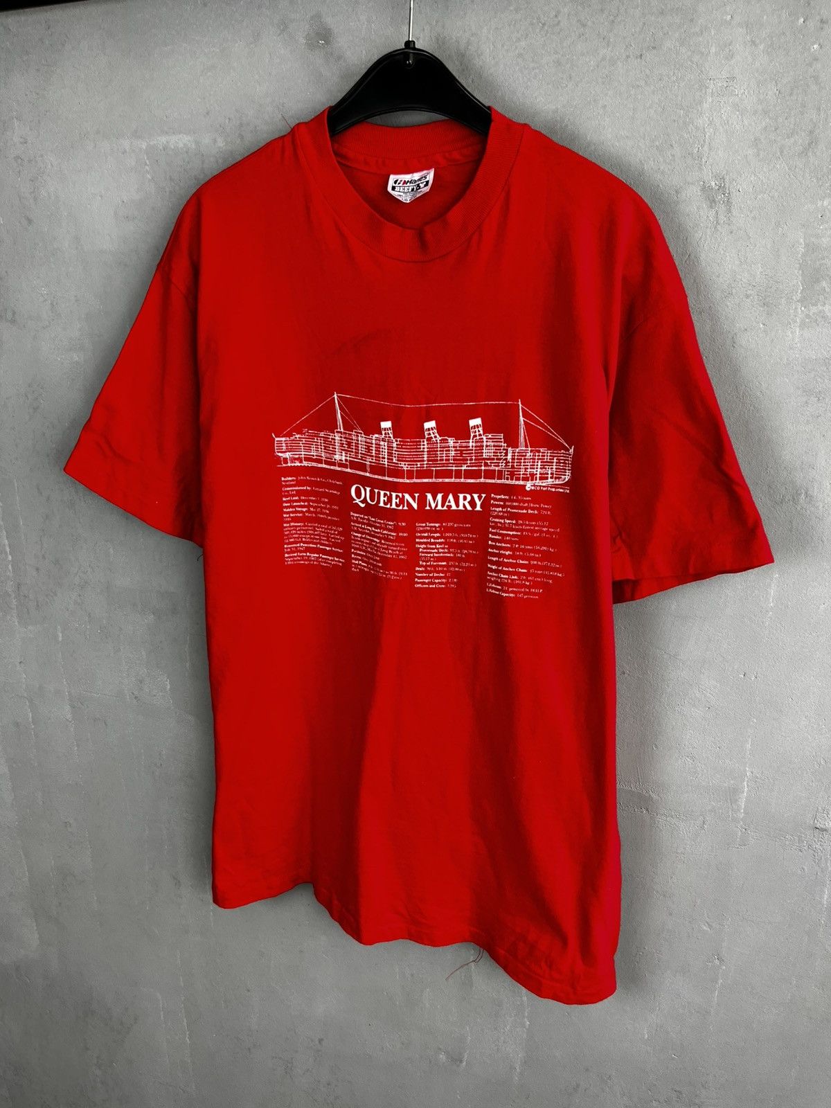 Vintage Vintage Tie Dye Queen Mary Ship Long Beach Tee Size US L / EU 52-54 / 3 - 1 Thumbnail