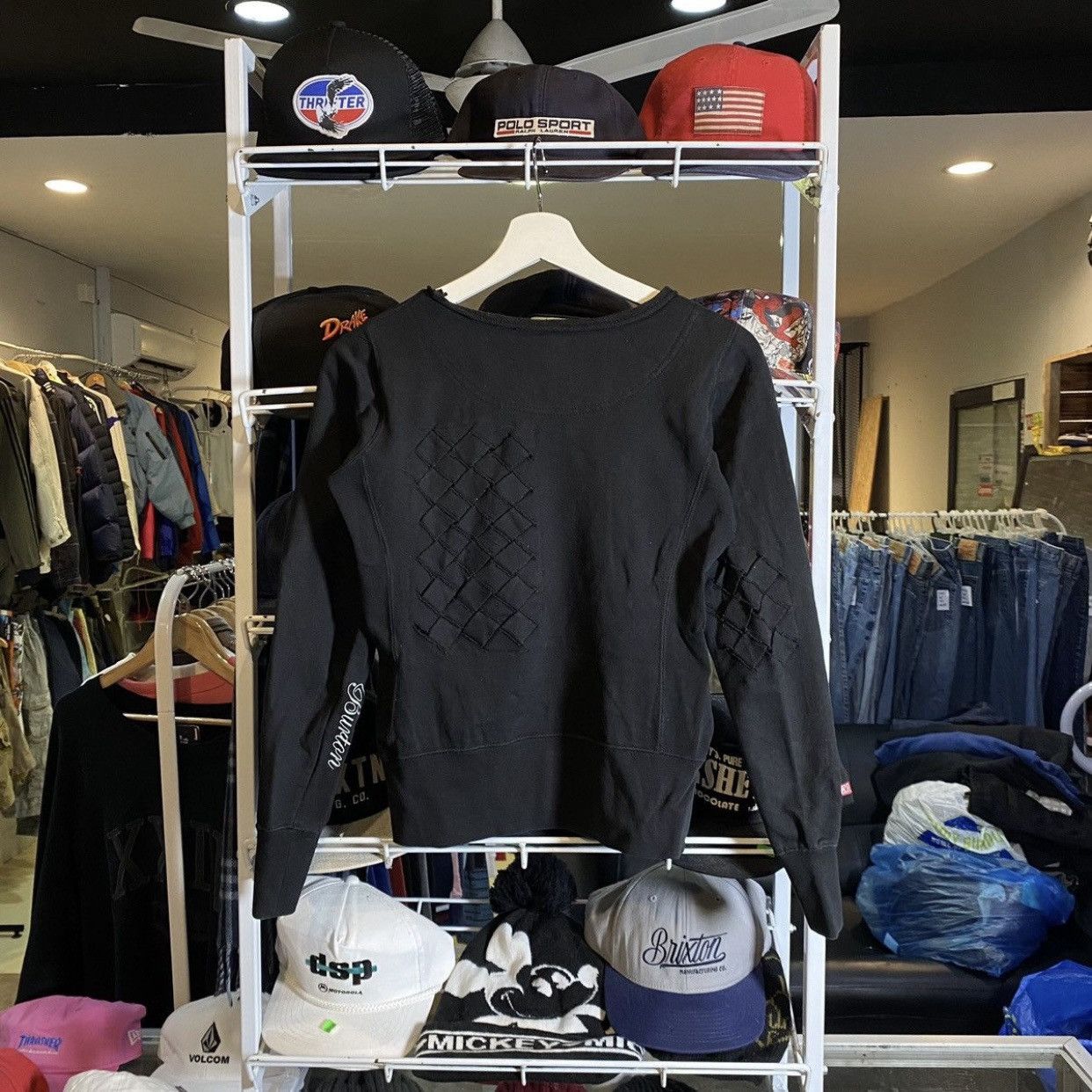 Burton Burton black crewneck sweatshirt woven design Size US XS / EU 42 / 0 - 2 Thumbnail