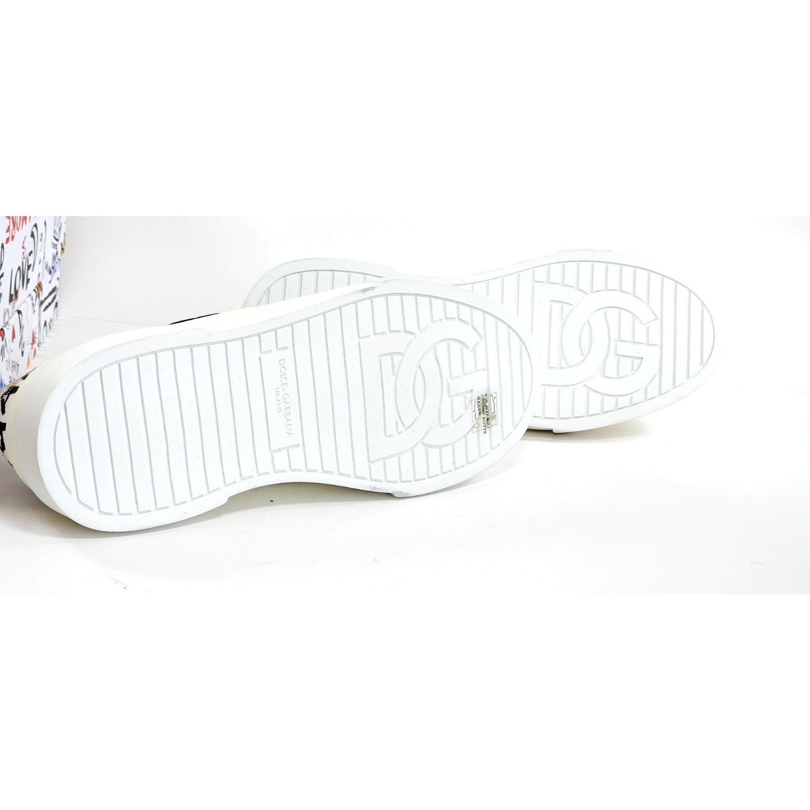 Dolce & Gabbana DOLCE & GABBANA PORTOFINO Crystal DG Logo White US 9. EU 42 Size US 9 / IT 39 - 10 Thumbnail