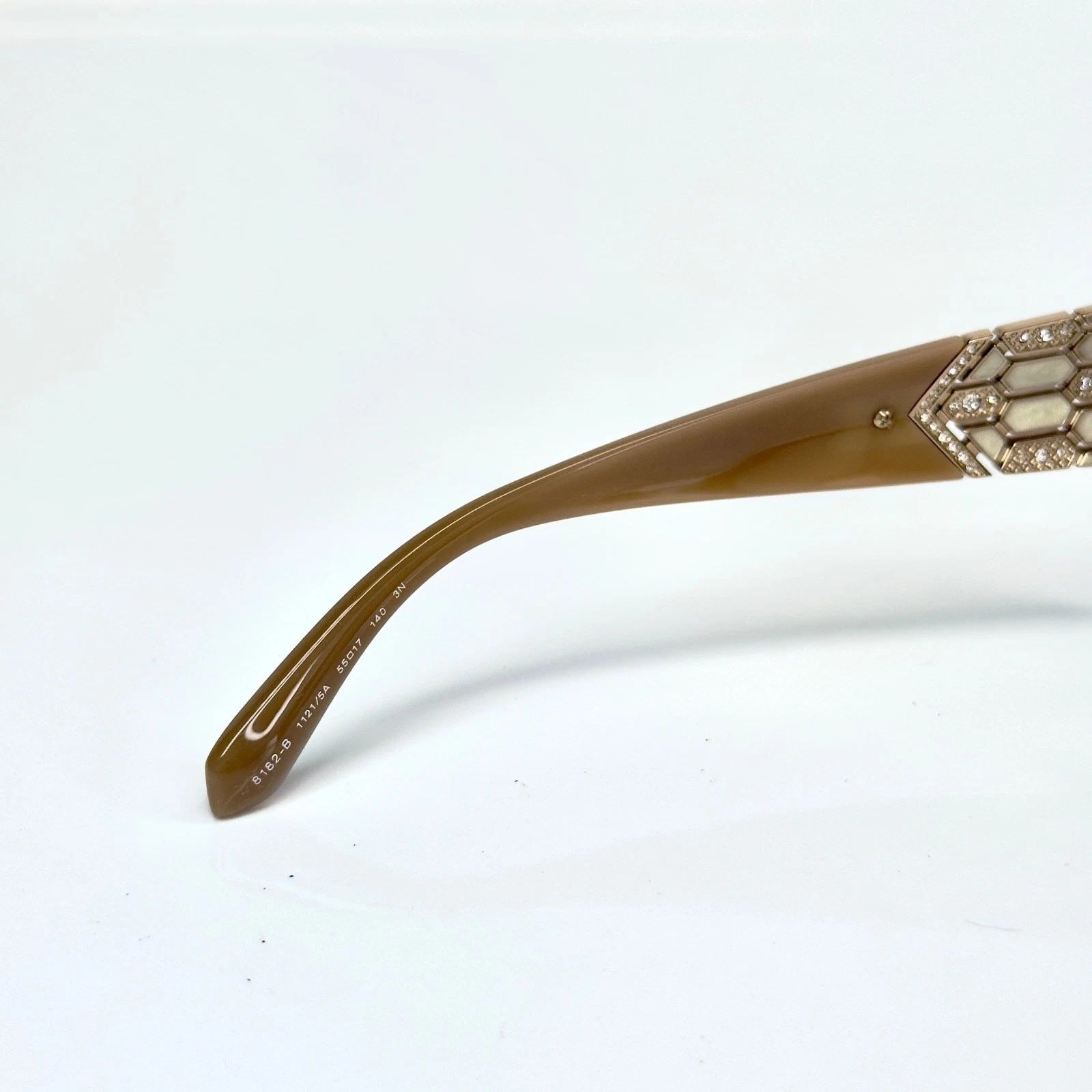Bvlgari BULGARI BV8182B Serpenti Beige Gold Mirrored Sunglasses 8182 Size ONE SIZE - 6 Thumbnail