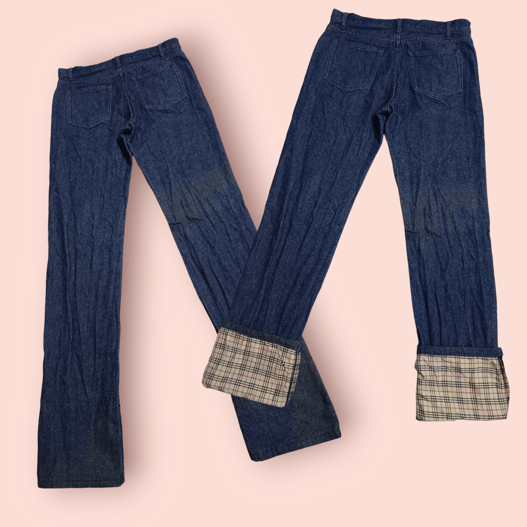 Burberry Burberry Blue Label Nova Check Slim Fit Jeans Size 28" / US 6 / IT 42 - 2 Thumbnail