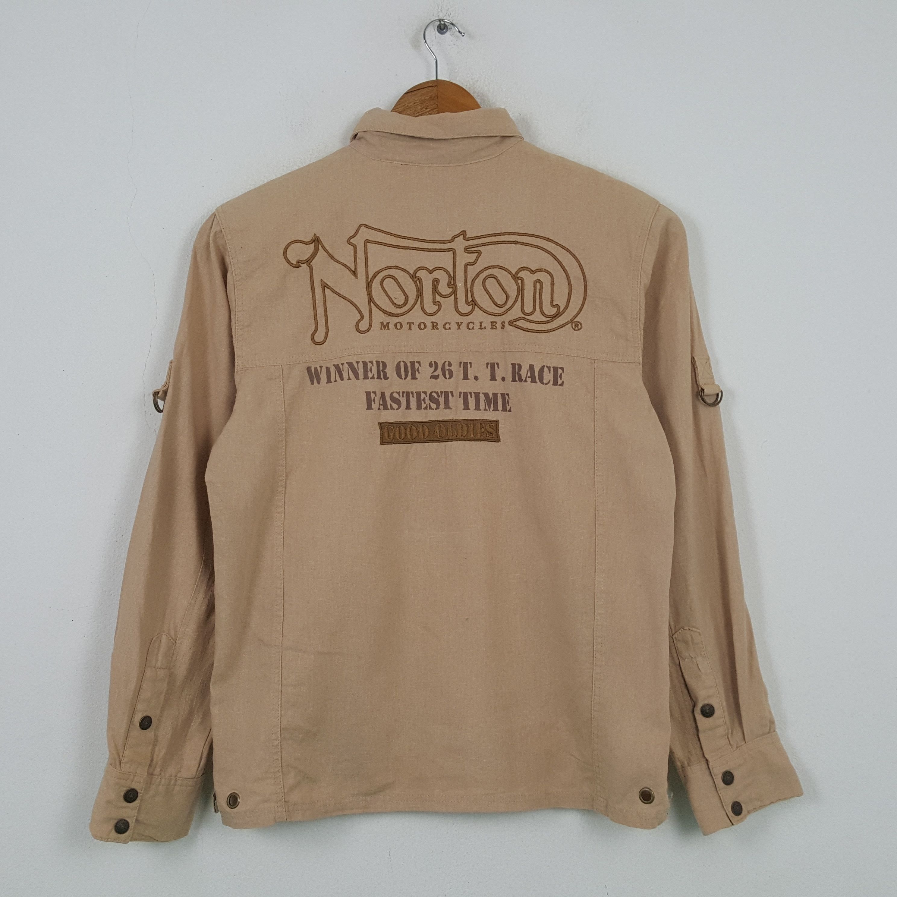 Norton × Vintage Vintage NORTON MOTORCYCLES Racing Style Jacket C293N9 Size US M / EU 48-50 / 2 - 1 Thumbnail