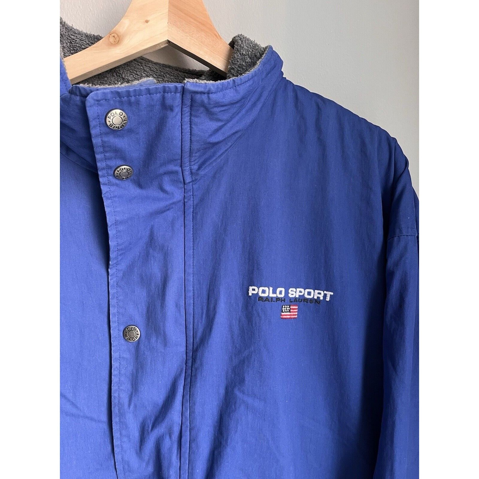 Polo Ralph Lauren VINTAGE POLO SPORT RALPH LAUREN BLUE PARKA WINDBREAKER XL Size US XL / EU 56 / 4 - 3 Thumbnail