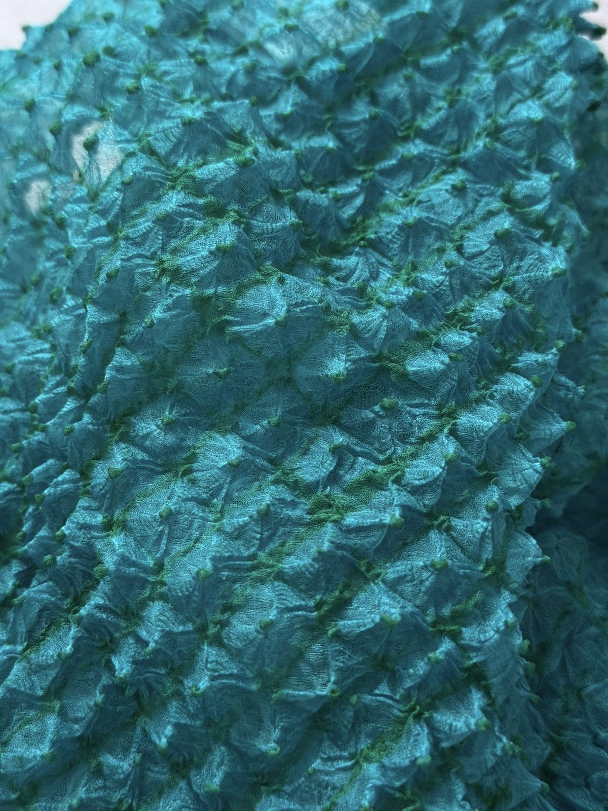 Issey Miyake Issey Miyake Style Shibori Silk Japanese Scarf Size ONE SIZE - 7 Thumbnail