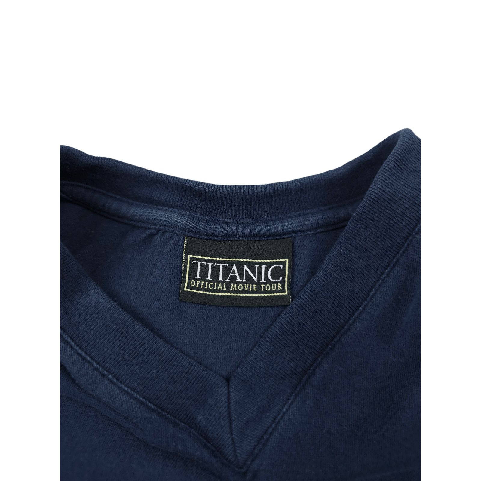 Vintage 💎1998 T-shirt Navy Official Movie Tour Titanic Navy Gray Size US M / EU 48-50 / 2 - 7 Thumbnail