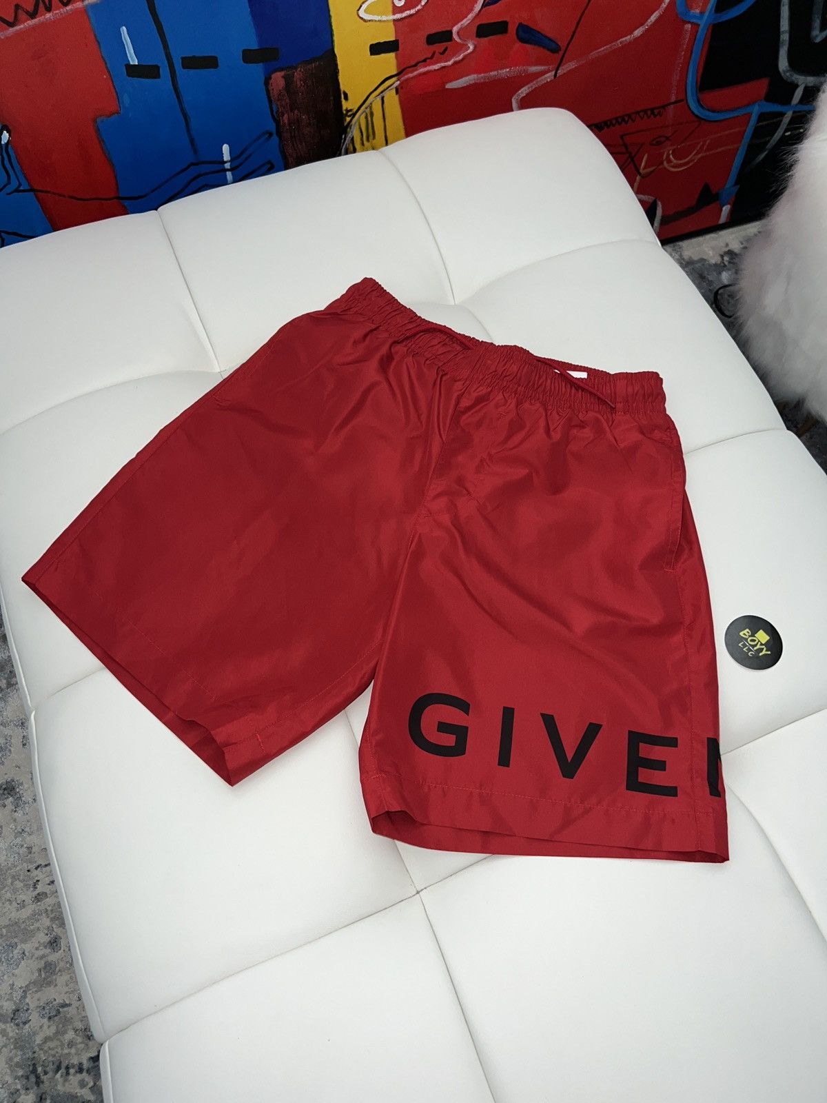 Givenchy Givenchy red swim shorts Grailed