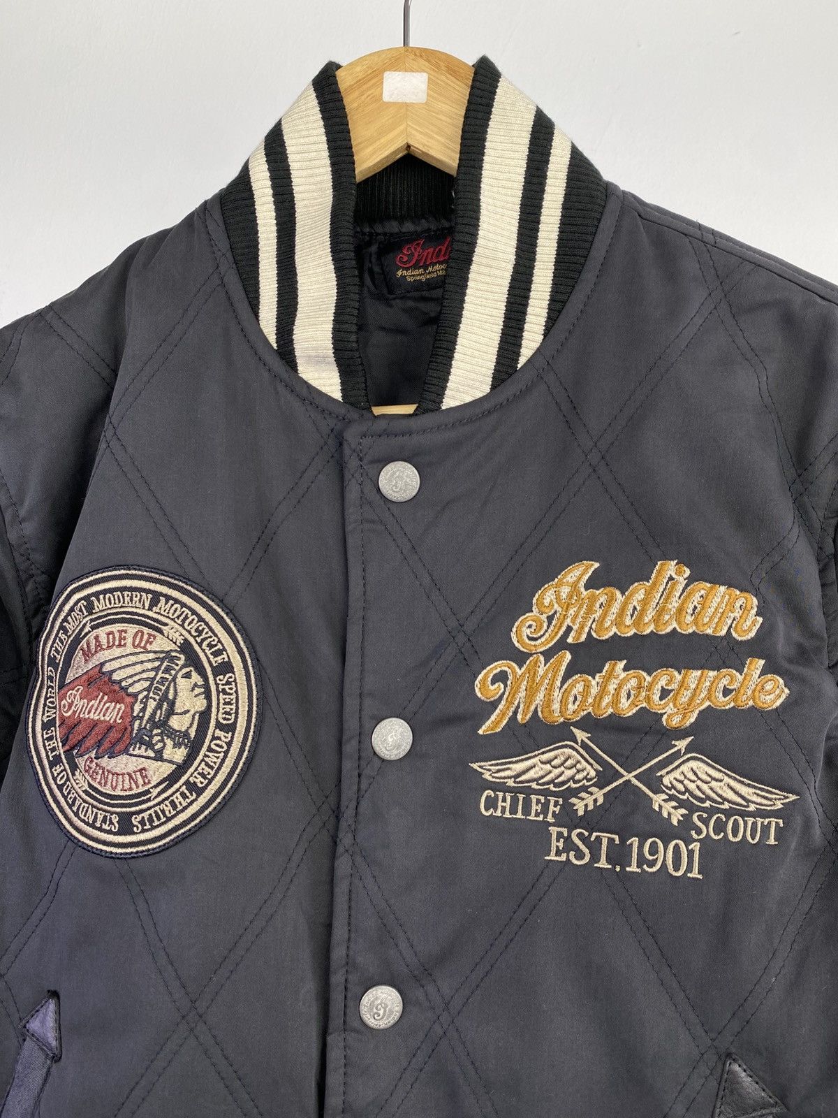 Indian Motorcycle Indian Motorcycle “Road Master” Black Stadium Jacket Size US M / EU 48-50 / 2 - 6 Thumbnail