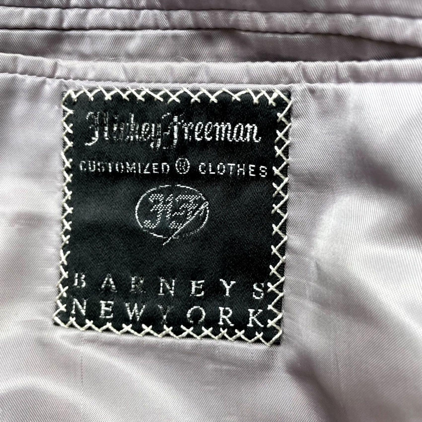 Vintage Hickey Freeman Blazer Men's London 100% Cashmere Double Breasted Khaki/Tan 44L Size 44R - 5 Thumbnail