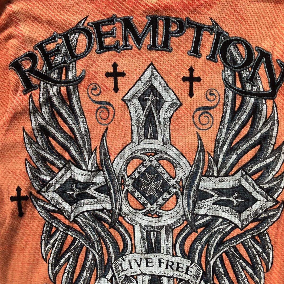 Affliction Raw state vtg y2k redemption cross logo long sleeve shirt Size US M / EU 48-50 / 2 - 15 Thumbnail