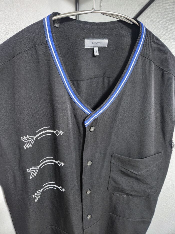 Lanvin LANVIN arrow stitch buttoned vest Size US S / EU 44-46 / 1 - 9 Thumbnail