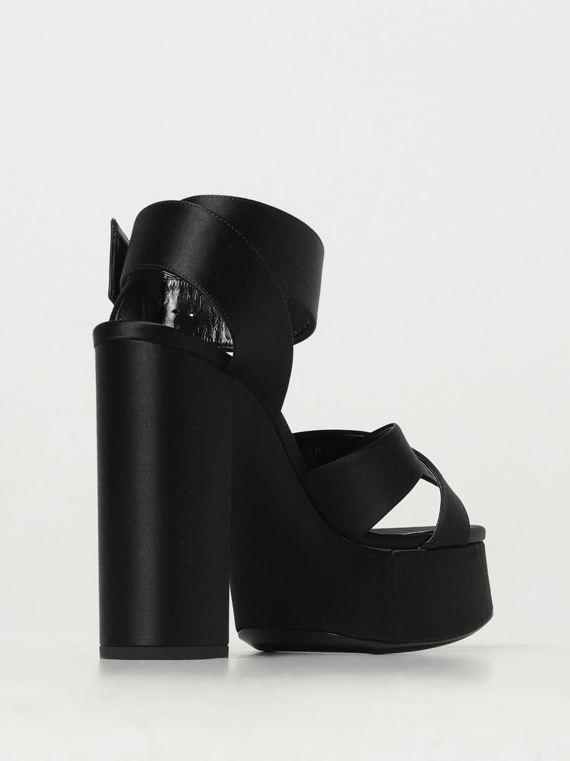 Saint Laurent Paris o1y0126 Ankle Strap Sandals in Black Size US 7 / IT 37 - 2 Thumbnail