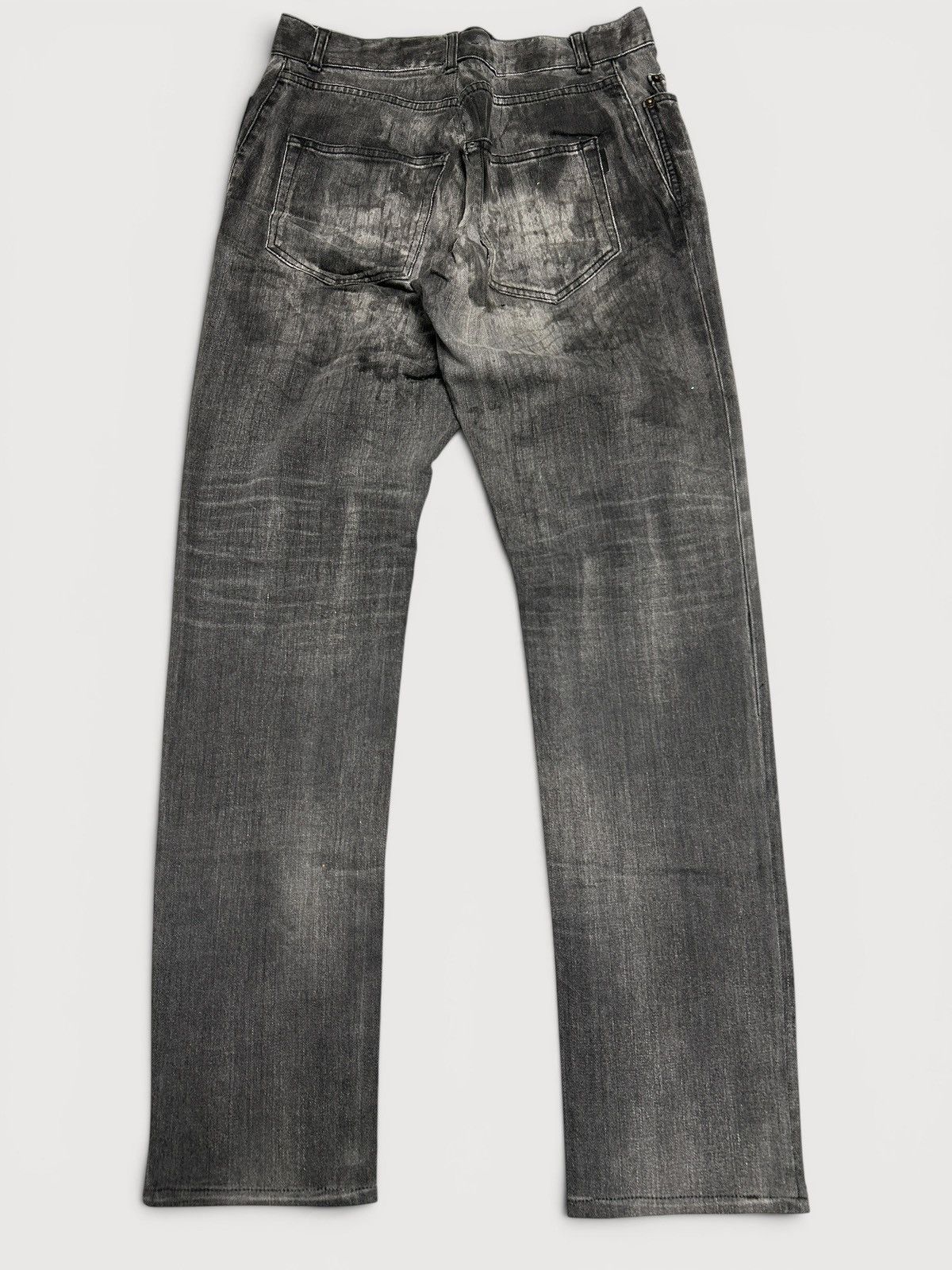 Saint Laurent Paris SS2019 D02 Croc Print Japanese Denim Size US 32 / EU 48 - 2 Thumbnail