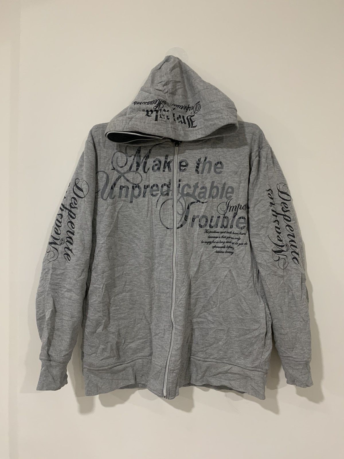 If Six Was Nine Vintage Impala Hoodie double zipper poem bondage Size US L / EU 52-54 / 3 - 2 Thumbnail