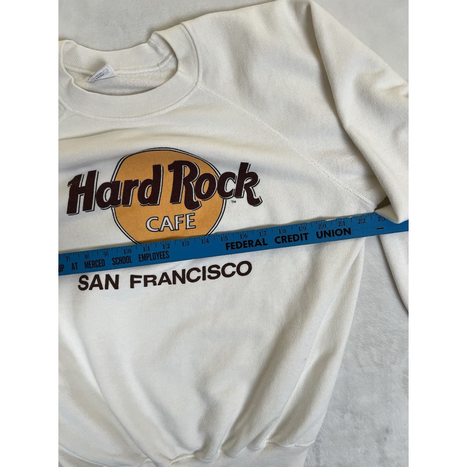 Hanes Vintage Hard Rock Cafe San Francisco Raglan Sweatshirt Size Size US XL / EU 56 / 4 - 7 Thumbnail