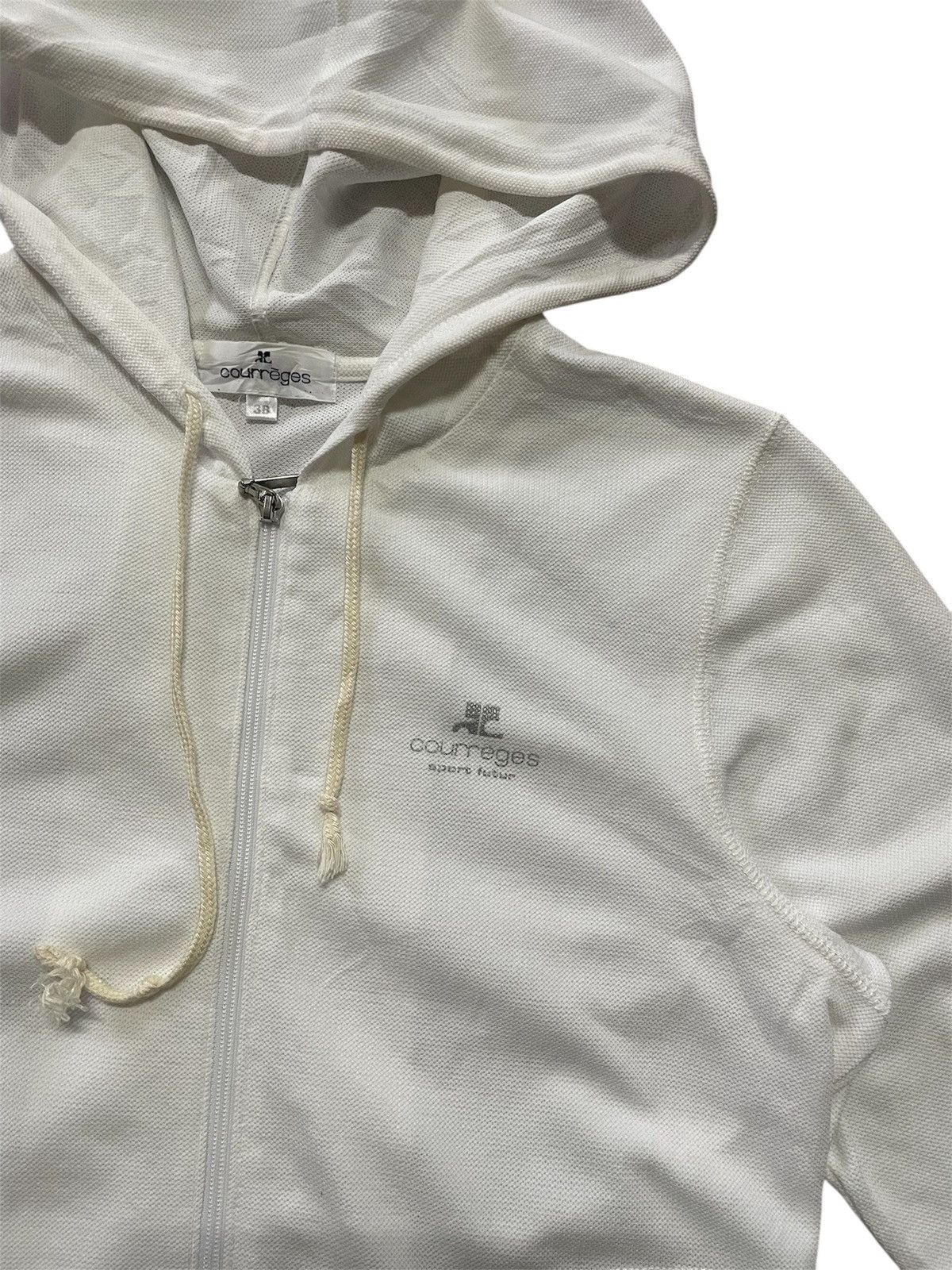 Courreges Courreges Zipper Hoodie Jacket Size XS / US 0-2 / IT 36-38 - 4 Thumbnail