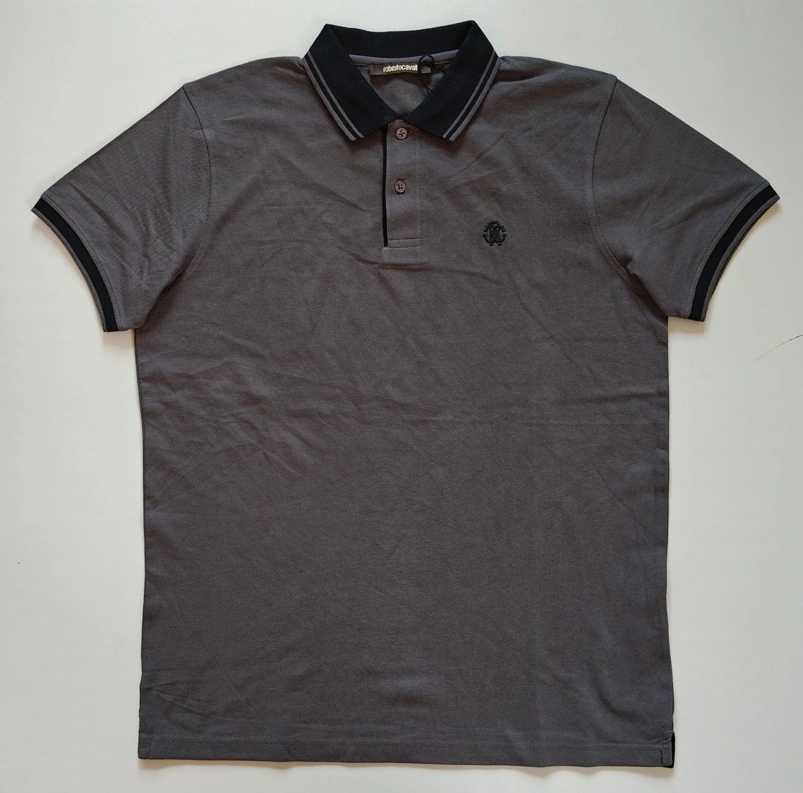 Roberto Cavalli Robert Cavalli RC Monogram-Embroidered Polo Shirt T / 6003 Size US XL / EU 56 / 4 - 2 Thumbnail