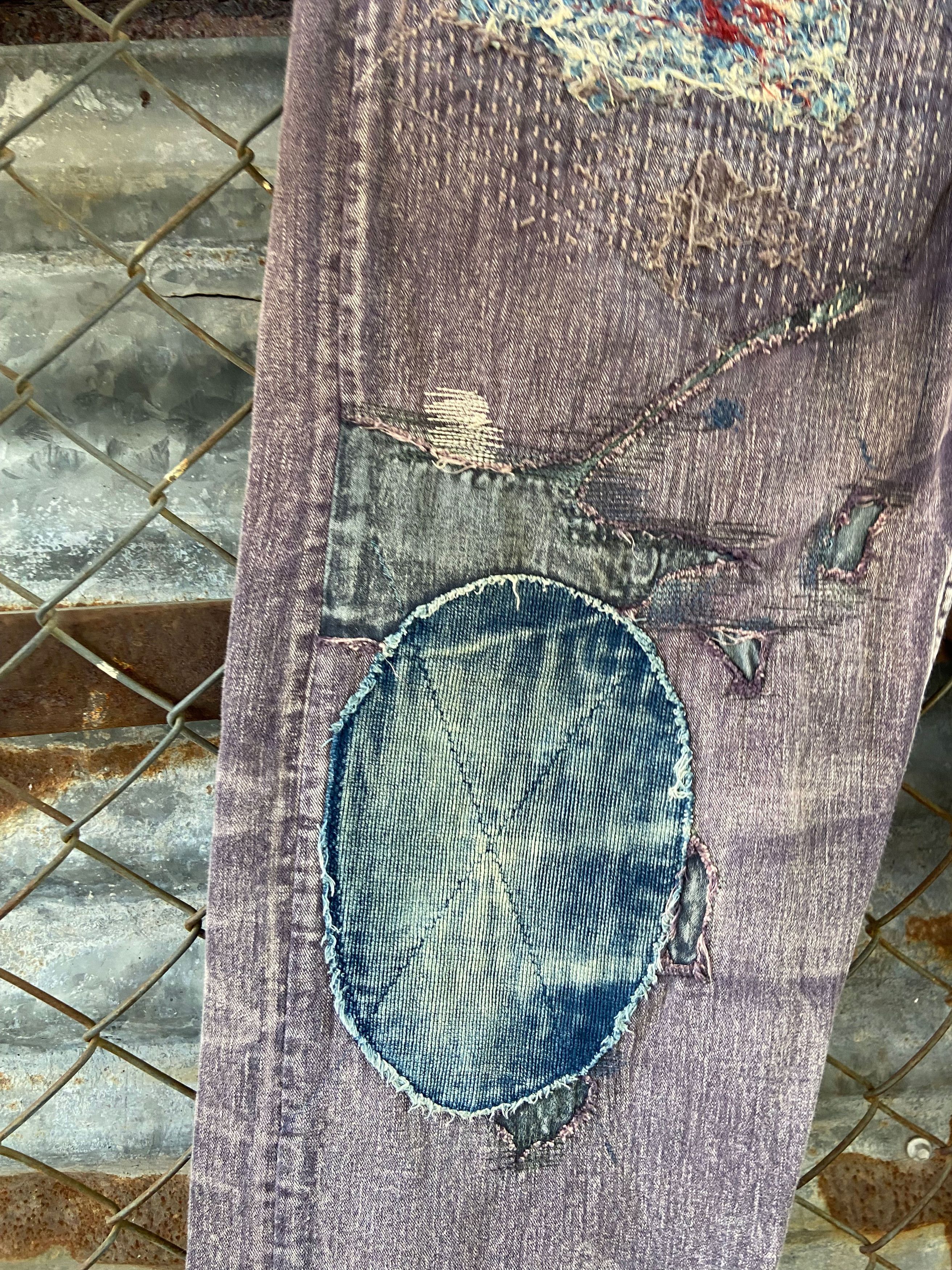 Kapital Rare* Kapital Kountry Boro pants Yagu damages chino Sashiko Size US 31 - 16 Thumbnail