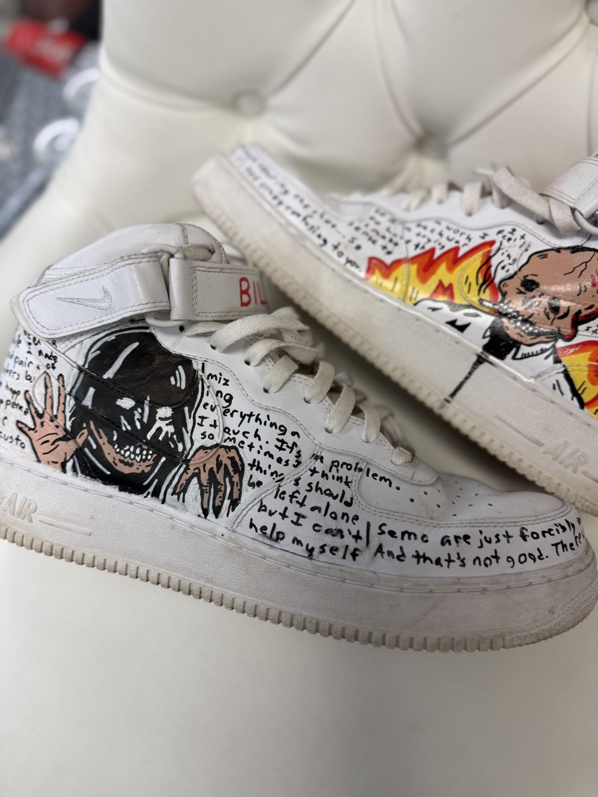 Nike × Warren Lotas Nike Warren Lotas Air Force 1/1 Made By Warren 2015 RARE Size US 12 / EU 45 - 3 Thumbnail