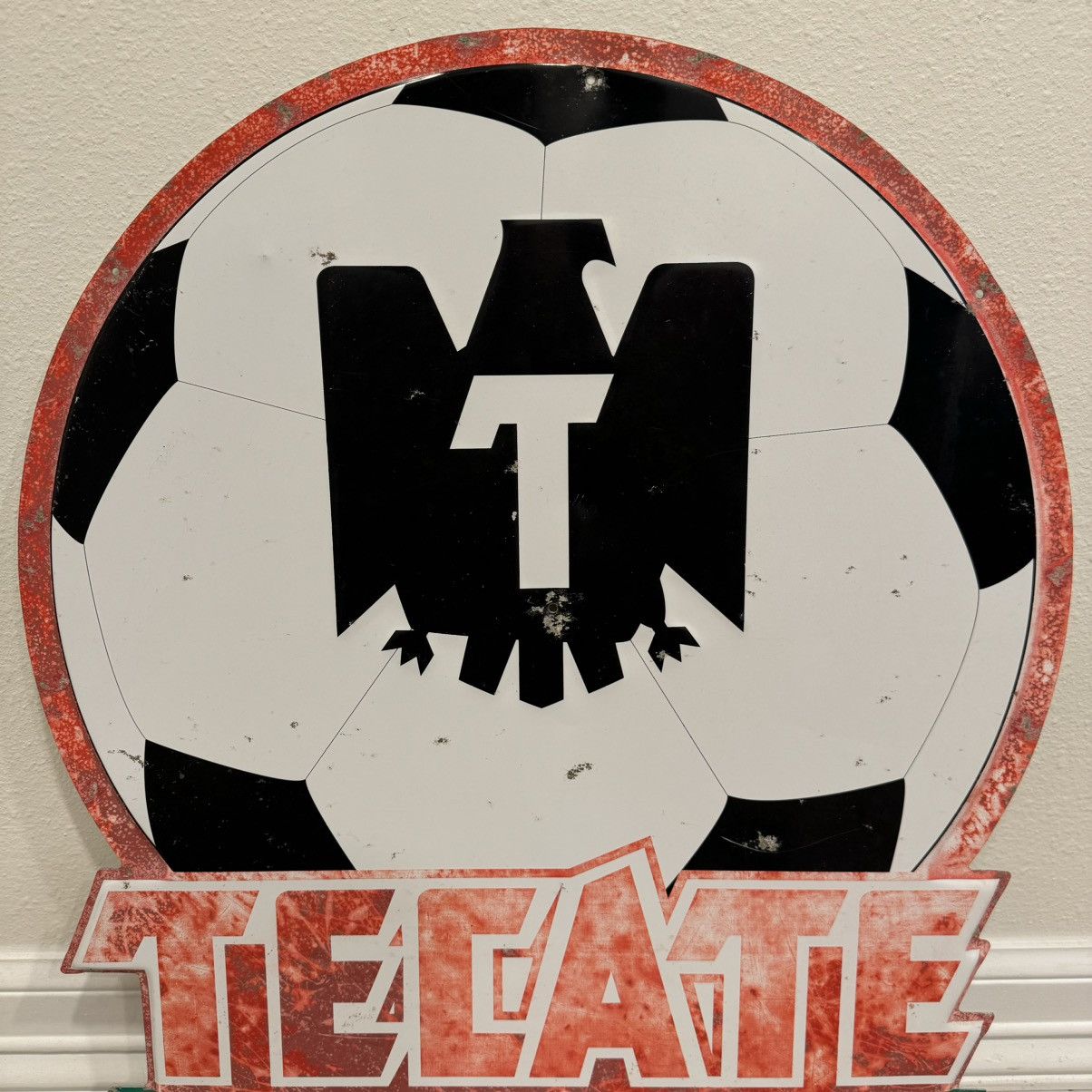 Other Tecate “Futbol Mexicano” 22x20in Tin Mexico Soccer Beer Sign Size ONE SIZE - 2 Thumbnail