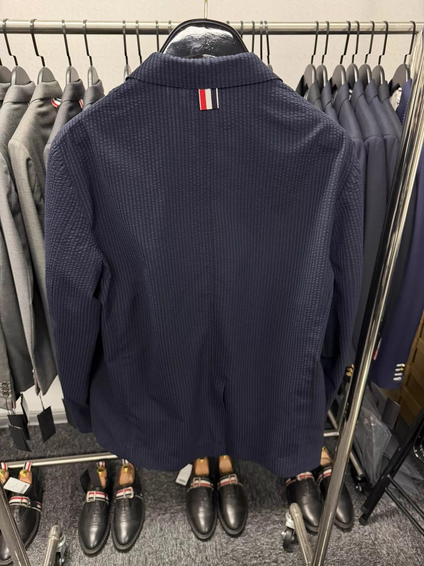 Thom Browne Thom Browne Men's Casual Blazer Navy Tricolor 2 Size US M / EU 48-50 / 2 - 2 Thumbnail