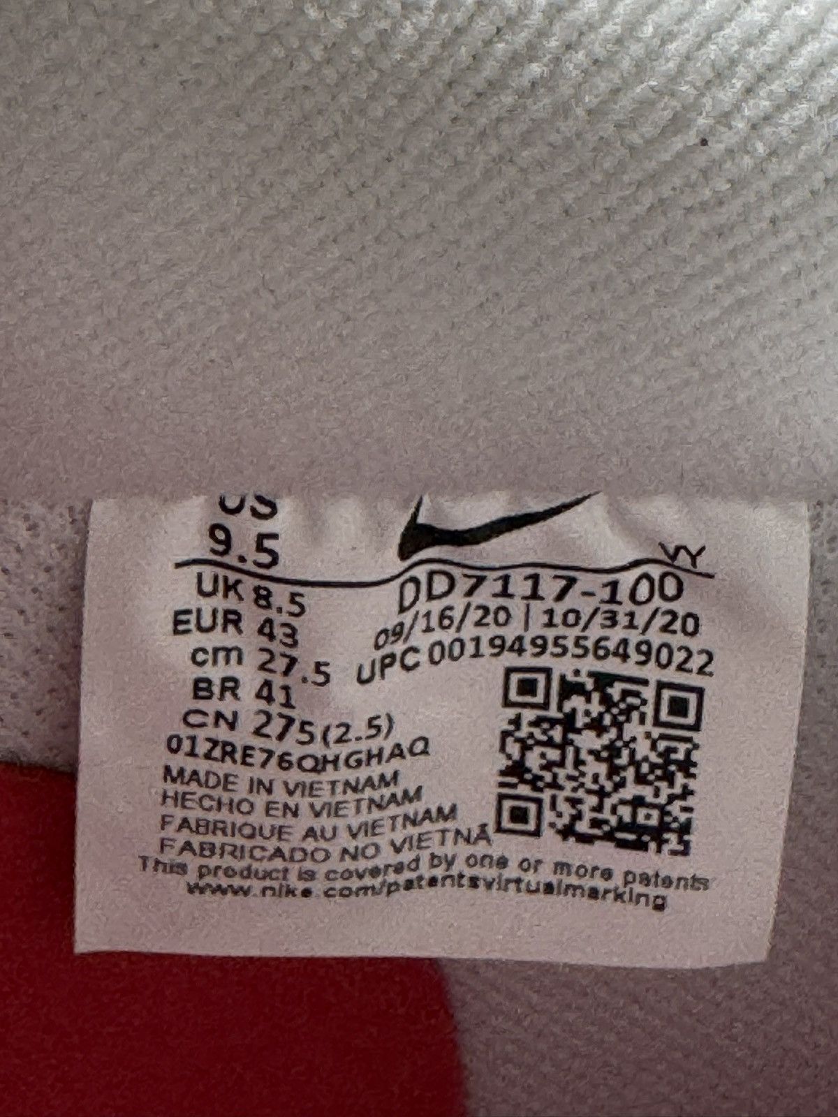 Nike Nike Air Force 1 Low Valentine’s Day sneakers Size US 9.5 / EU 42-43 - 8 Thumbnail