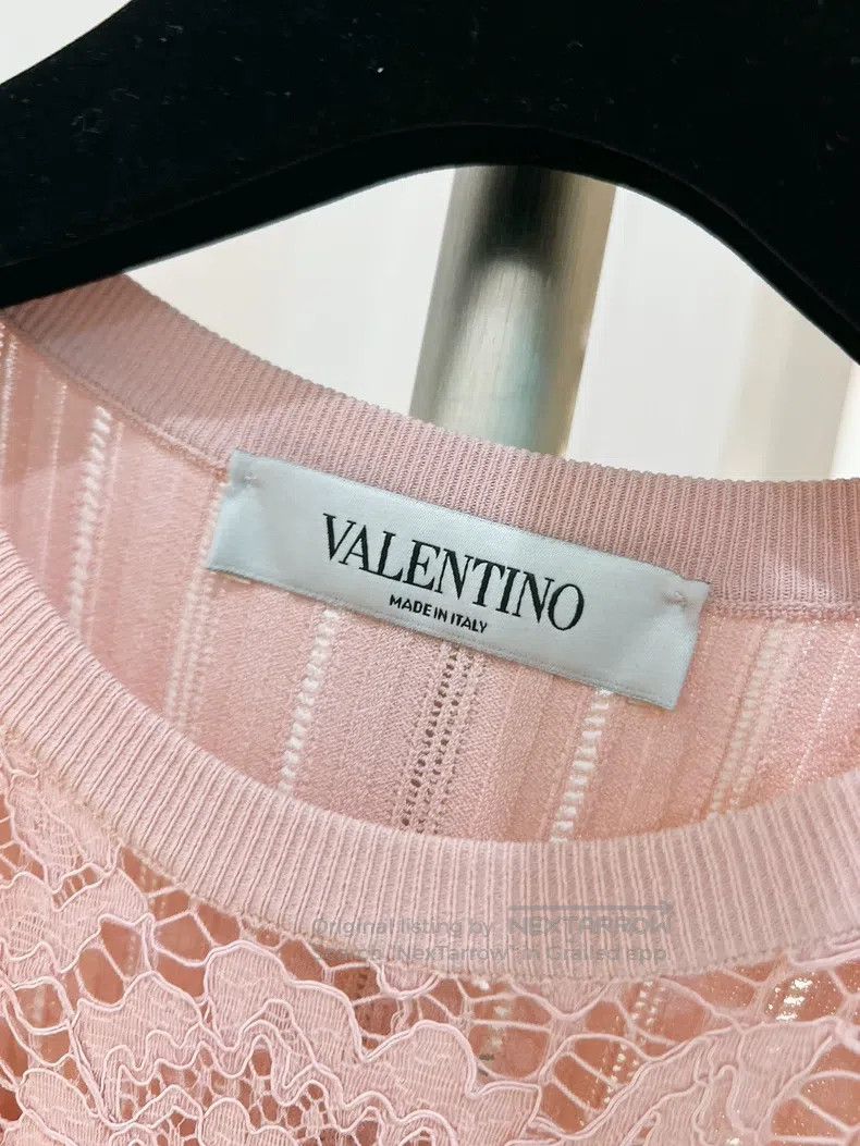 Valentino Valentino Lace patchwork knitted dress Size M / US 6-8 / IT 42-44 - 8 Thumbnail