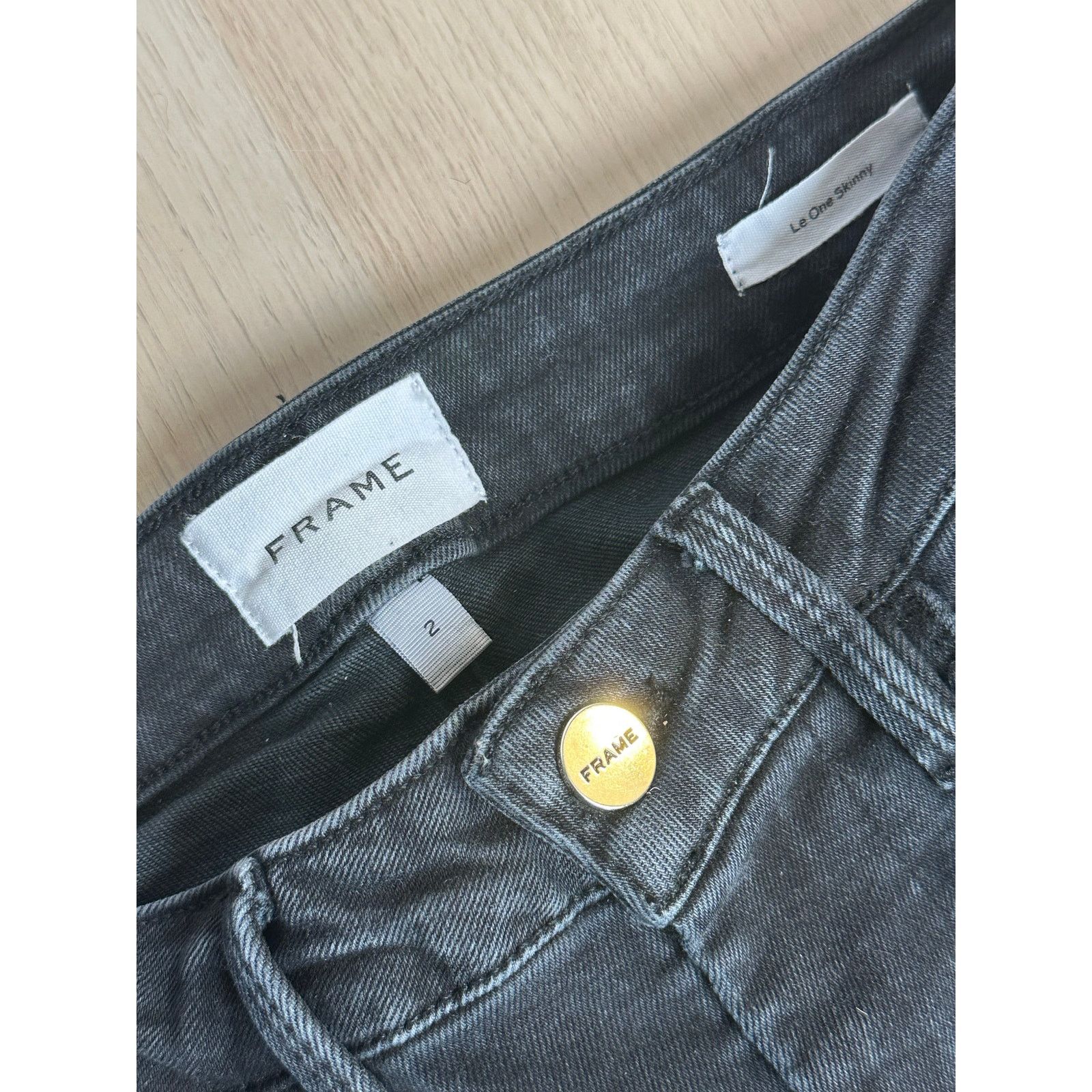 Frame Frame Black Skinny Denim Jeans - Size 2 - MINT Size 26" / US 2 / IT 38 - 7 Thumbnail