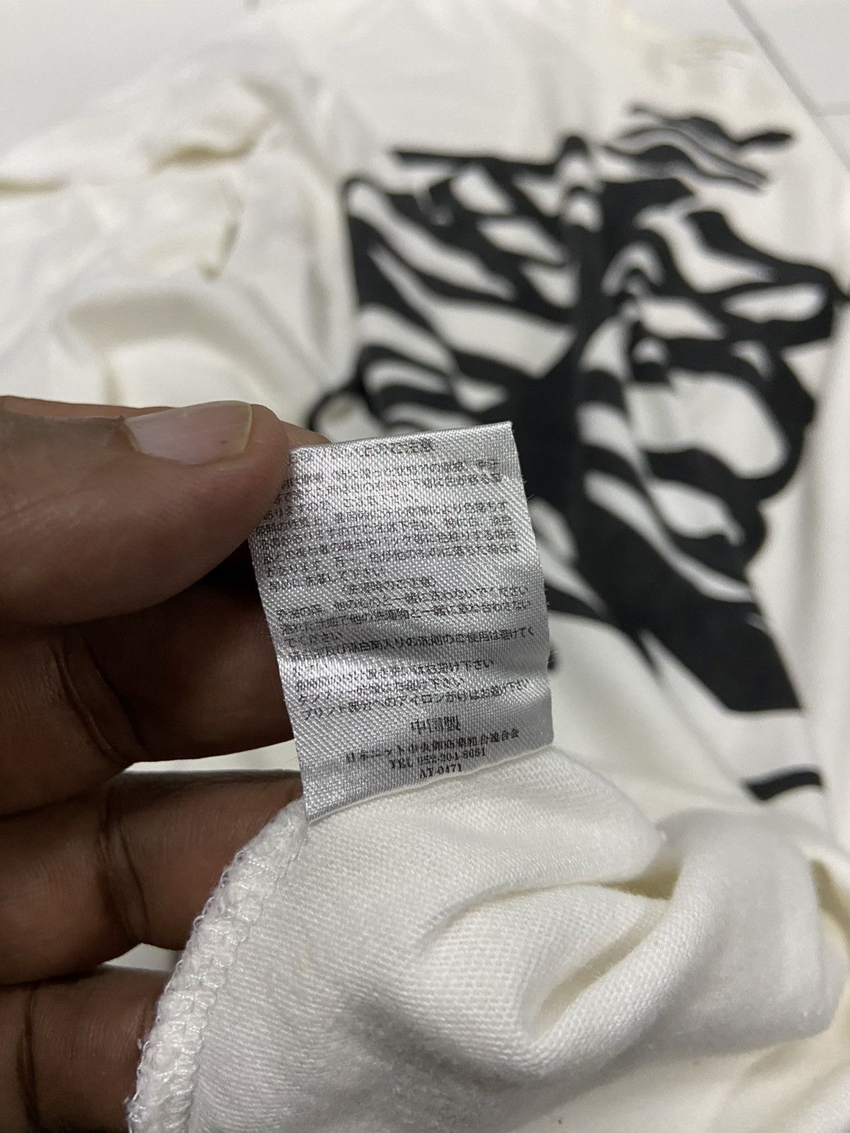 Japanese Brand SKELETON T-GRAPHIC BY NAVY PRODUCE LONG SLEEVE Size US M / EU 48-50 / 2 - 9 Thumbnail