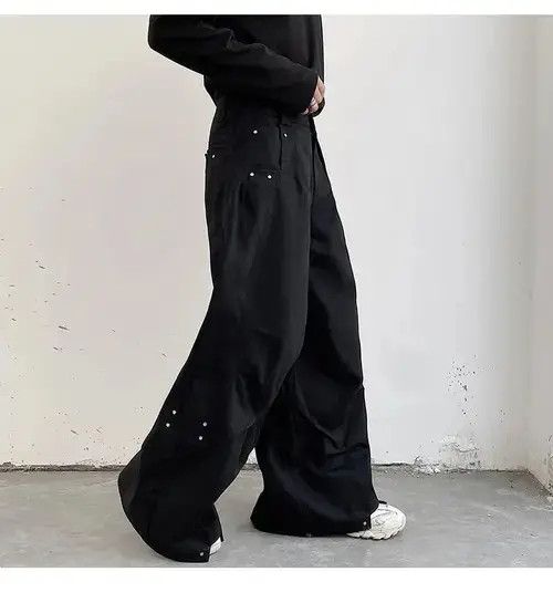 Japanese Brand Darkwear Pleats Loose Wide Leg Pant Size US 32 / EU 48 - 3 Thumbnail