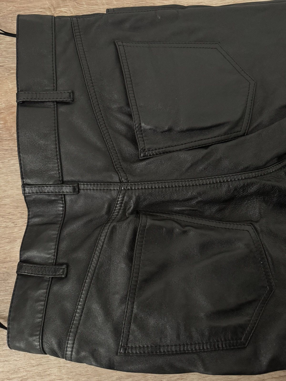 Celine Celine Leather Pants Flared 40 Size 27" / US 4 / IT 40 - 12 Thumbnail