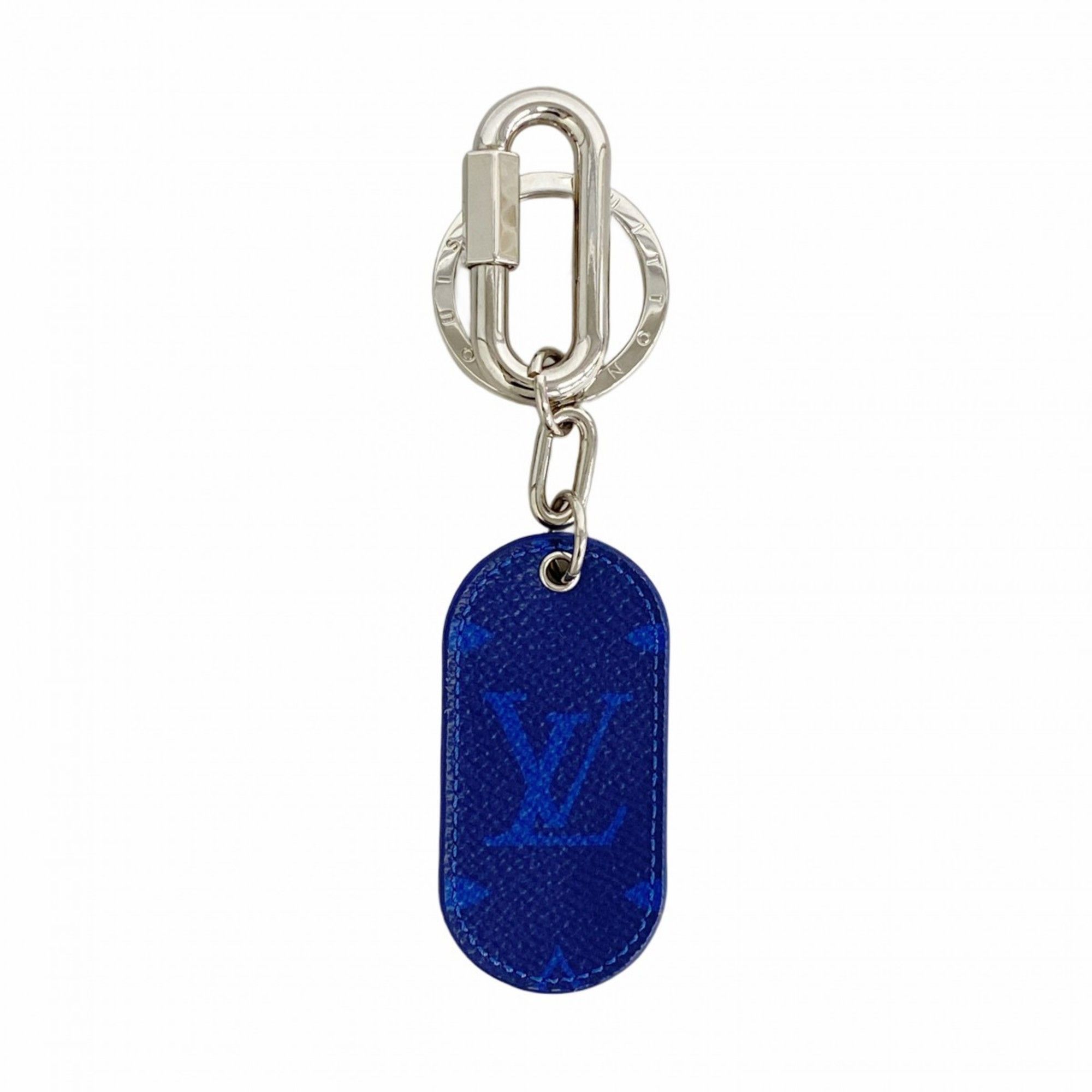 Other Louis Vuitton Taiga Rama Porte-Clés Military Tab Keychain M67779 Cobalt Men's Size ONE SIZE - 1 Thumbnail