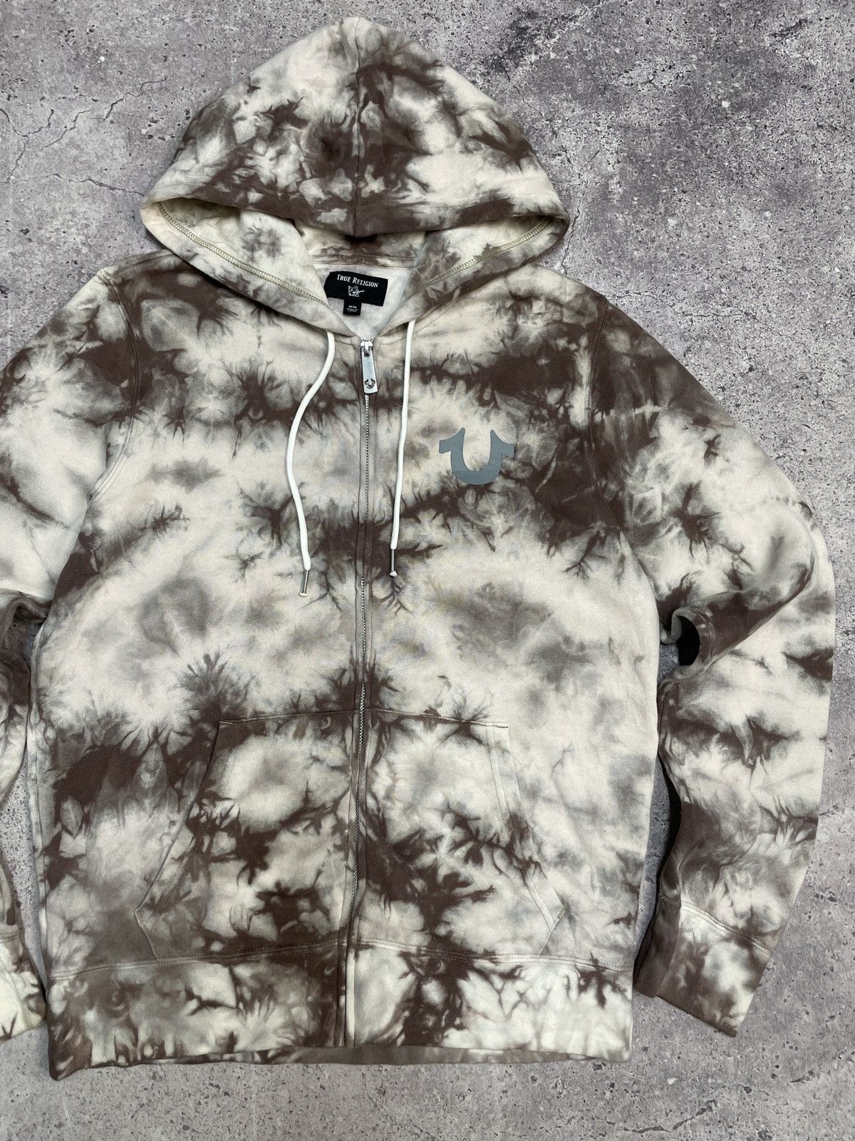 True Religion Vintage True Religion Y2K Avantgarde Tye Dye Zip Hoodie Size US M / EU 48-50 / 2 - 5 Thumbnail