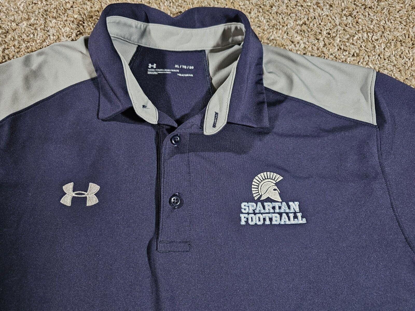 Under Armour under armour spartan football blue polo shirt XL Size US XL / EU 56 / 4 - 2 Thumbnail
