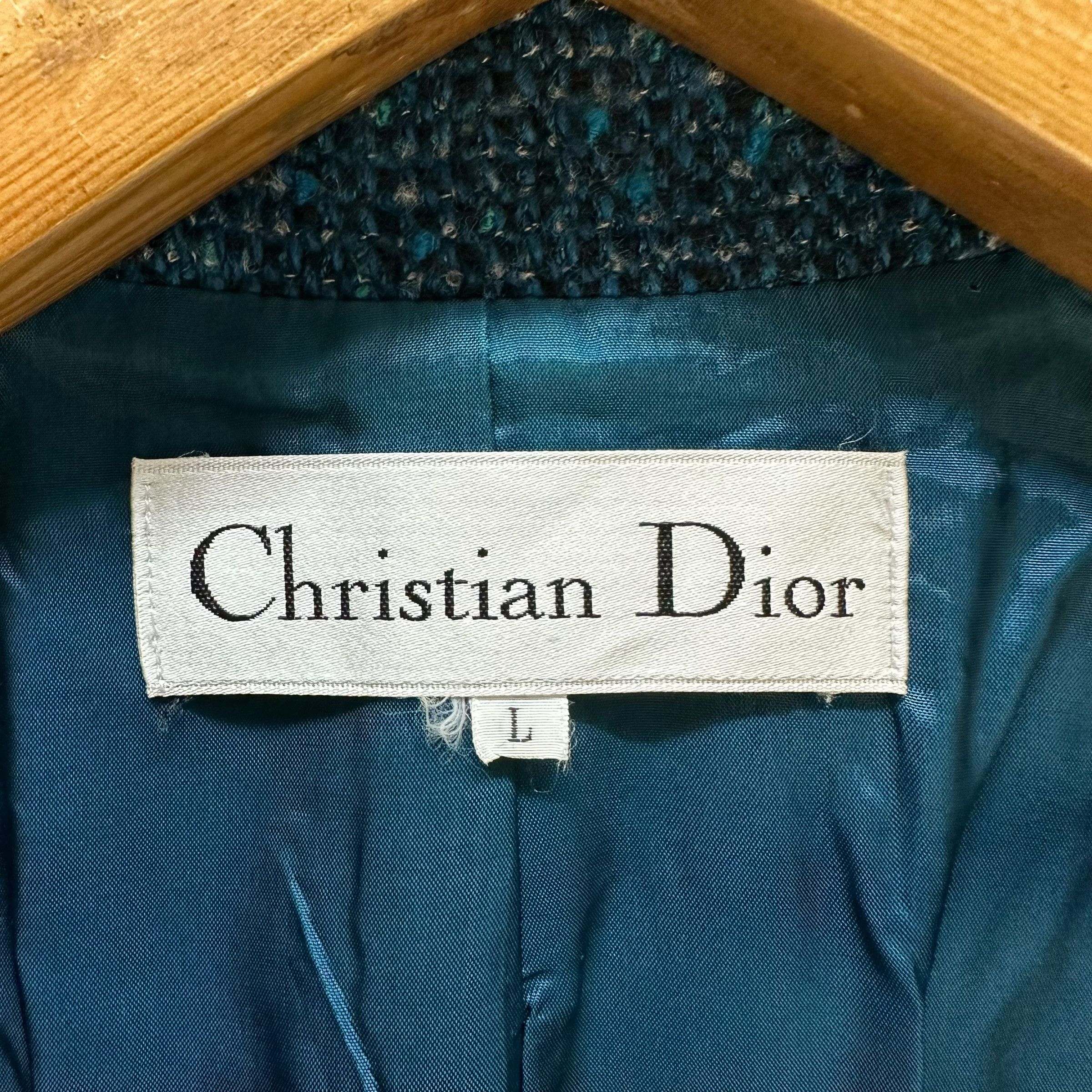 Christian Dior Monsieur Vintage 90's CHRISTIAN DIOR Wool Jacket #A67-1619 Size L / US 10 / IT 46 - 7 Thumbnail