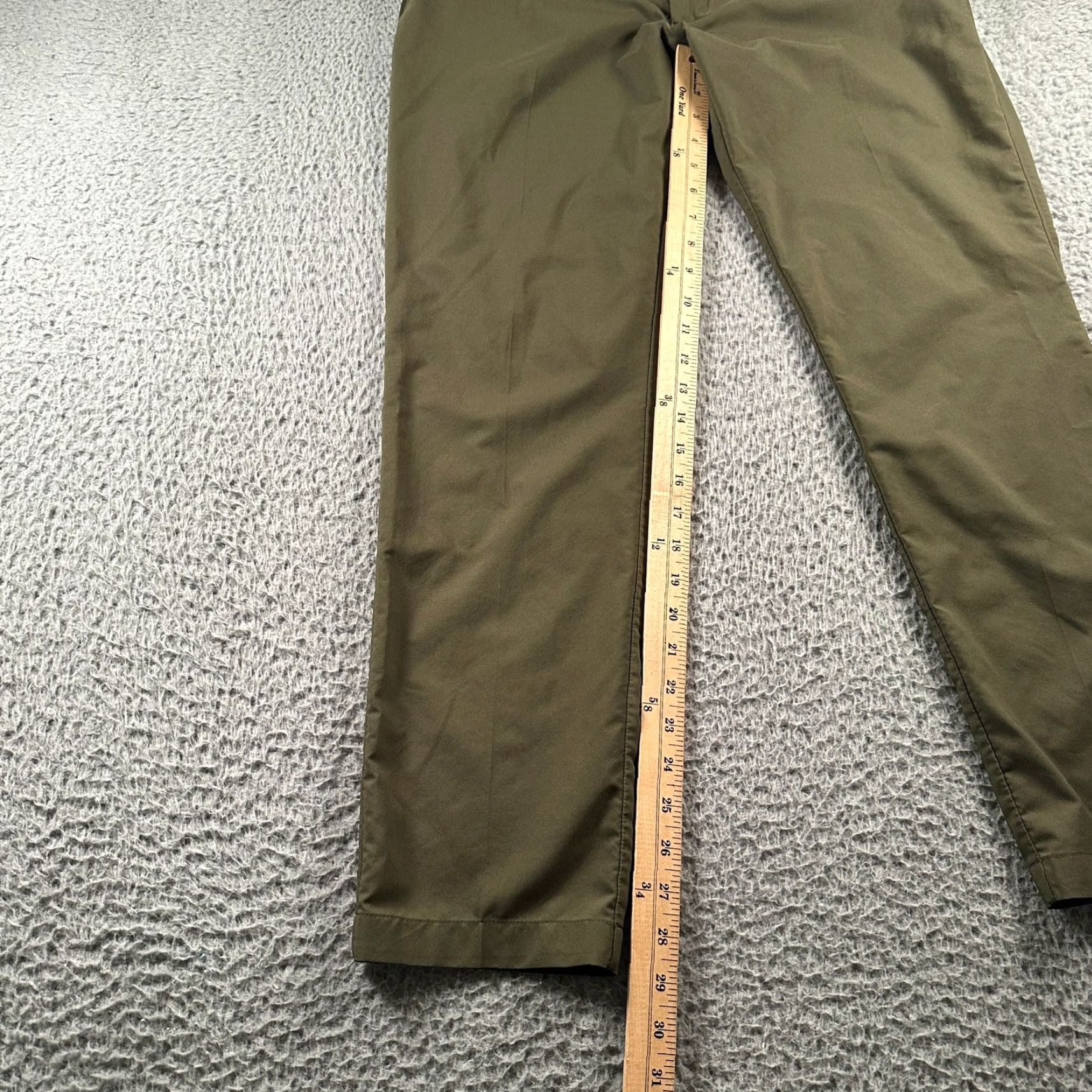 J.Lindeberg J.Lindeberg Pants Mens 33x30 Elof Golf Pant Olive Stretch Performance Recycled Size US 33 - 6 Thumbnail
