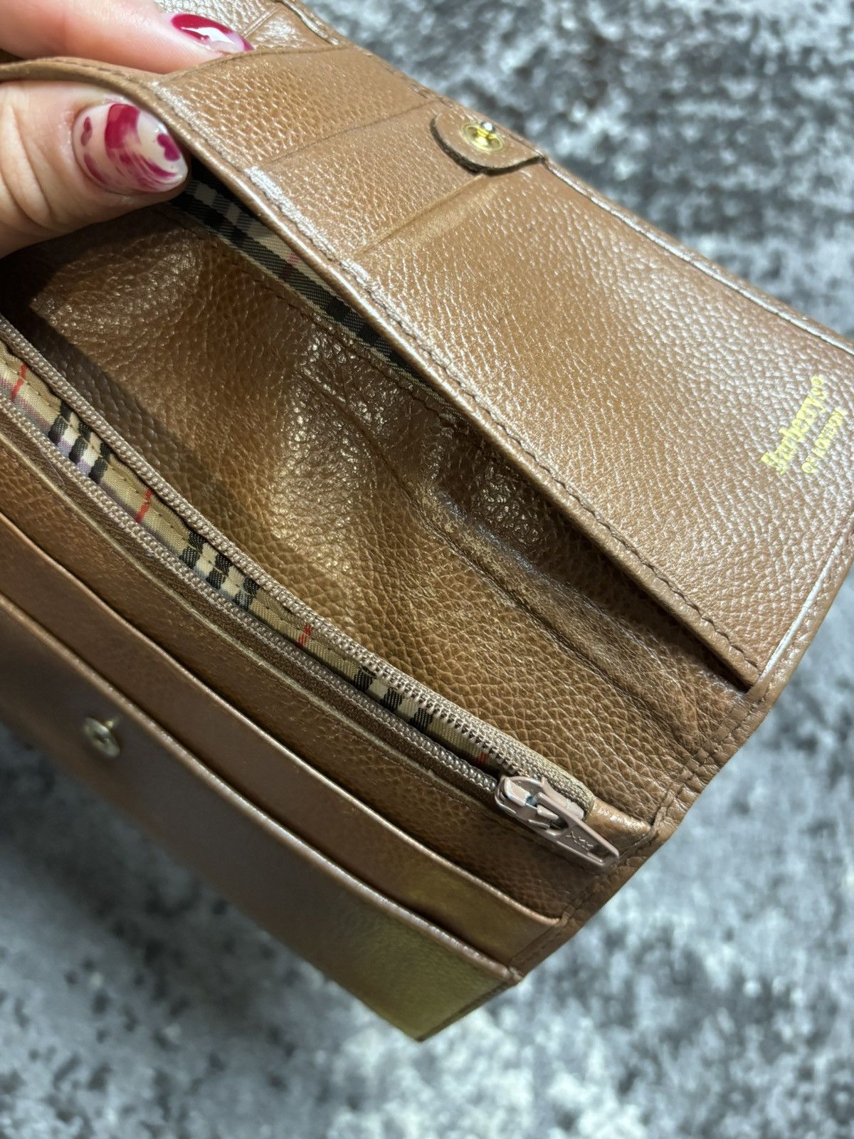 Burberry × Vintage Vintage Burberry long letter wallet Size ONE SIZE - 9 Thumbnail