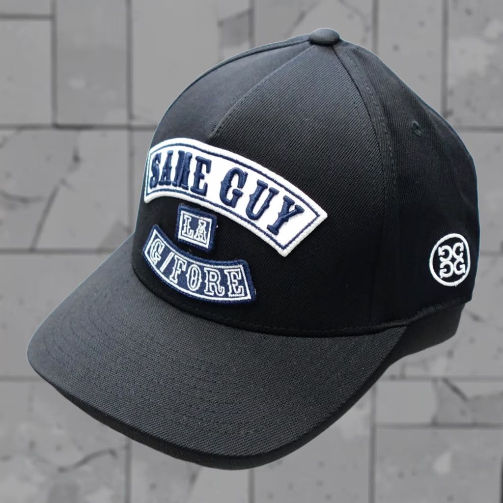 G/FORE G/FORE Snapback Hat Men One Size Black Stretch Twill Onyx Flexfit Tech 110 Adjustable Breathable Cotton Nylon Spandex Size ONE SIZE - 1 Thumbnail