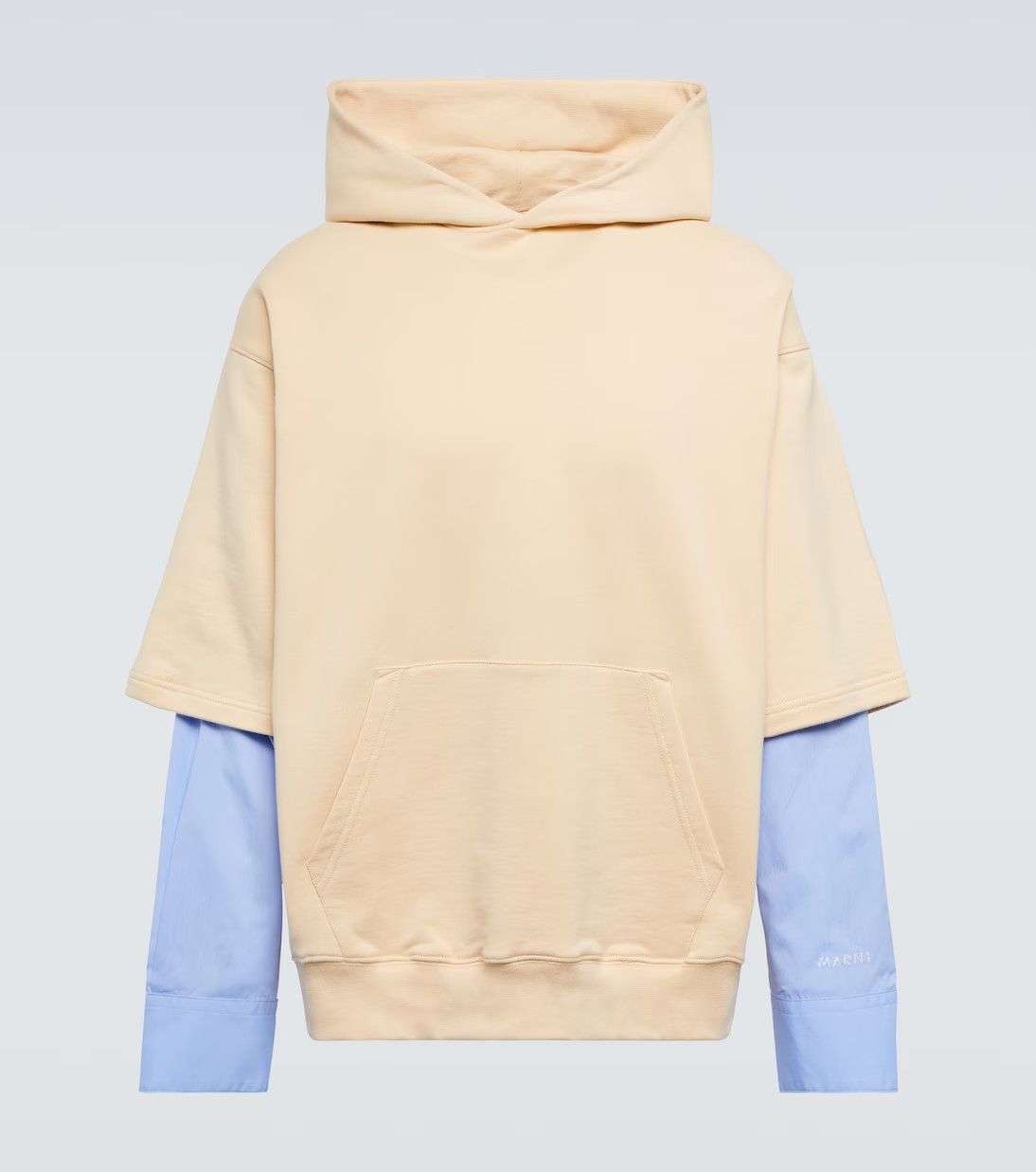 o1srvl11e0724 Cotton Hoodie in Ivory