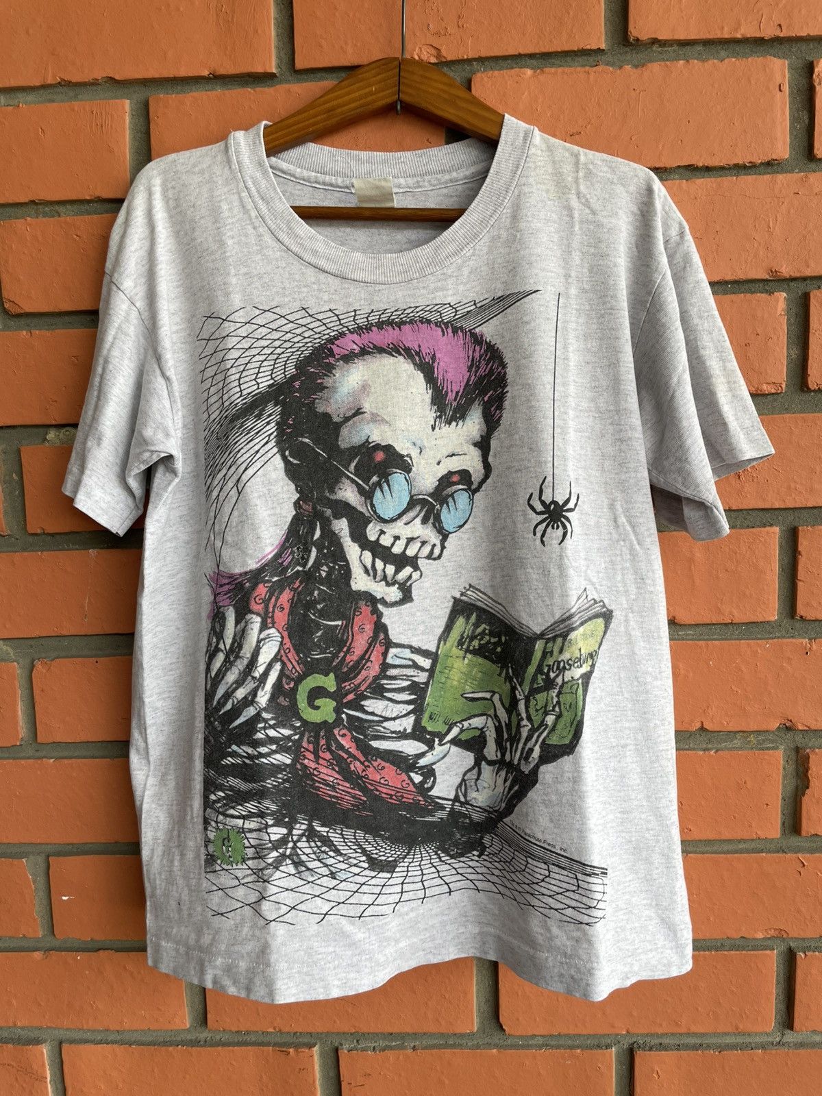 Expert Horror Vintage 90’s Goosebumps promo horror movie skeleton Boxy L Size US L / EU 52-54 / 3 - 1 Thumbnail
