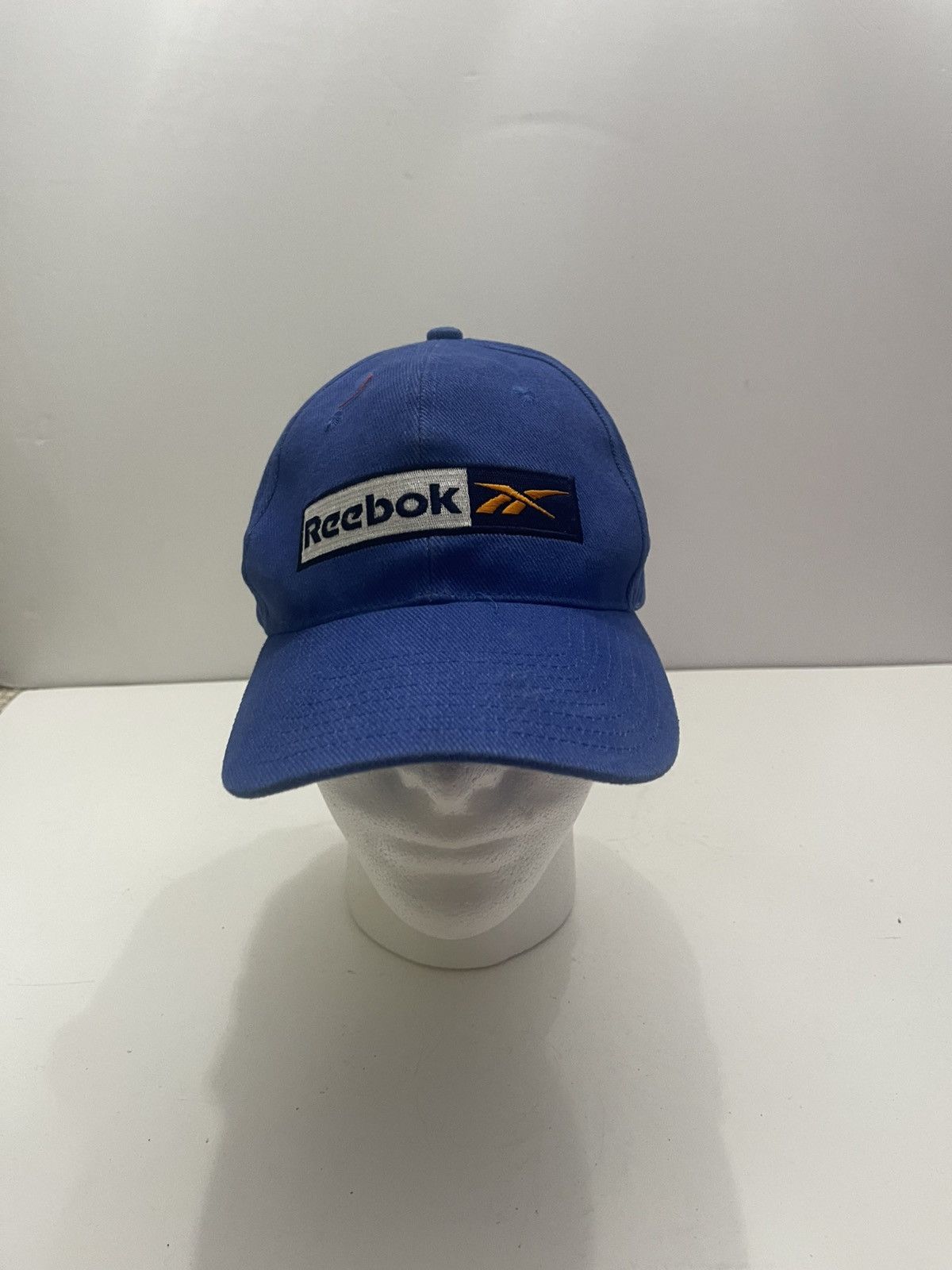 Reebok Vintage 90s Reebok Cotton Blue Snapback Hat Cap Embroidered Size ONE SIZE - 1 Thumbnail