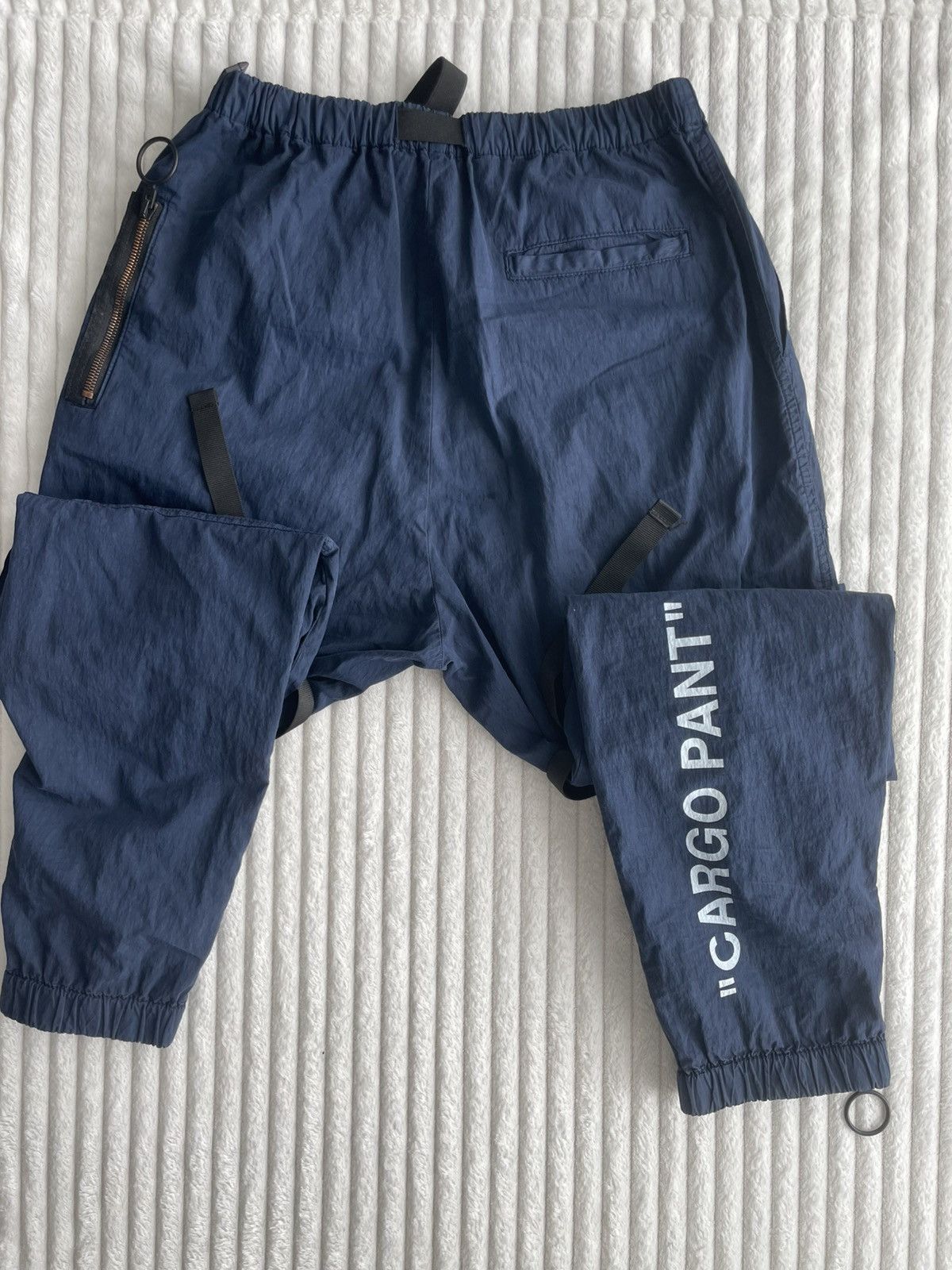 Off-White Off-White “CARGO PANT” Navy FW18 Size US 31 - 2 Thumbnail