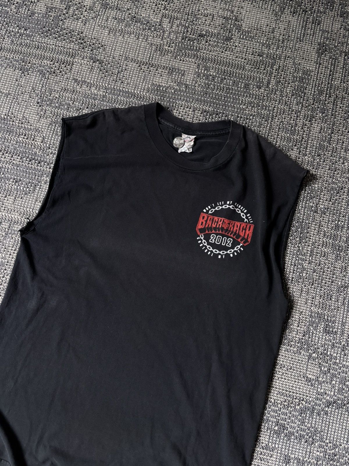 Band Tees Backtrack NYHC Darker Half Cut-Off Sleeveless Tee / Hardcore Size US XL / EU 56 / 4 - 6 Thumbnail