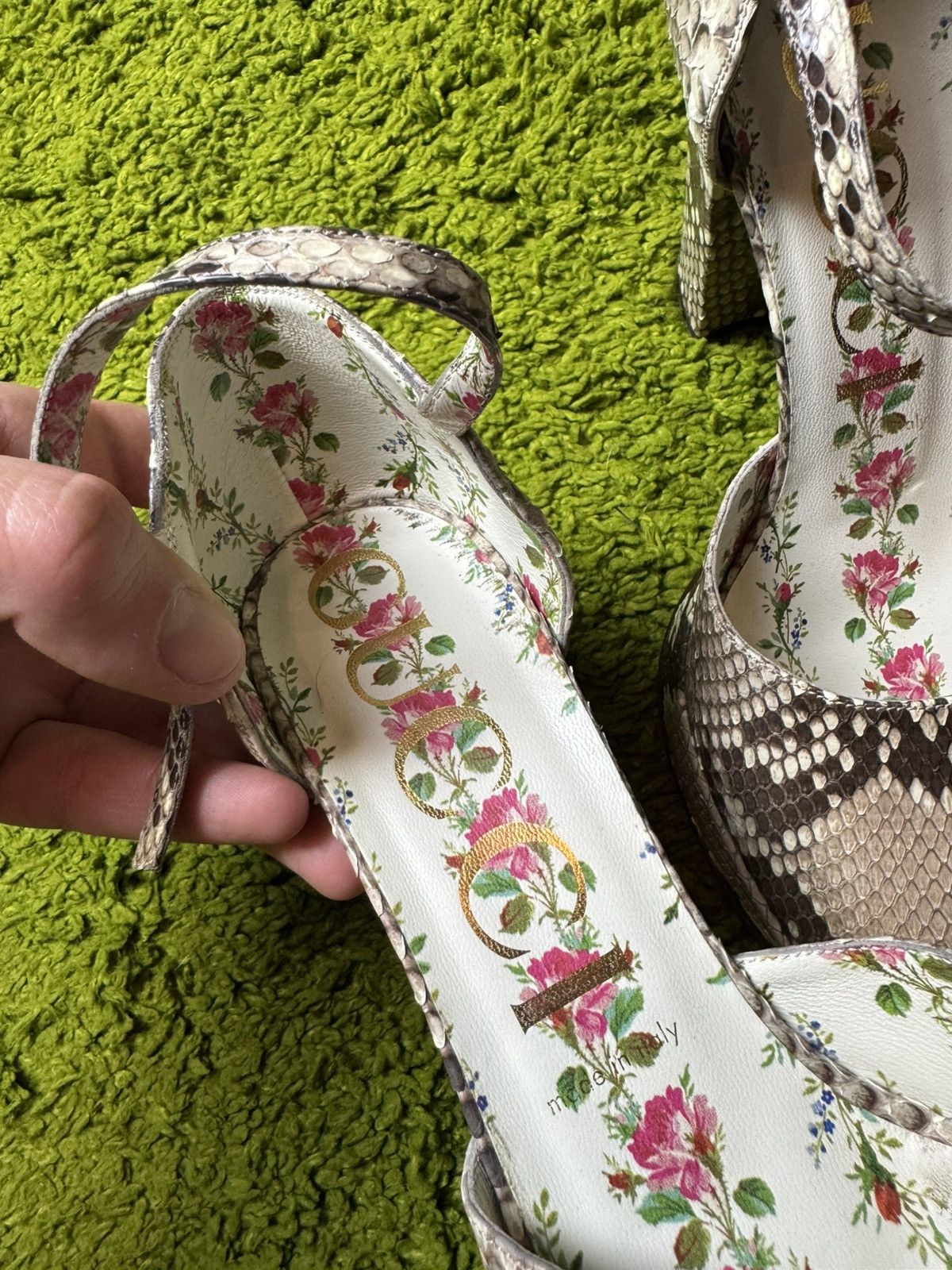 Gucci Gucci real phyton snakeskin heels Size US 9 / IT 39 - 6 Thumbnail