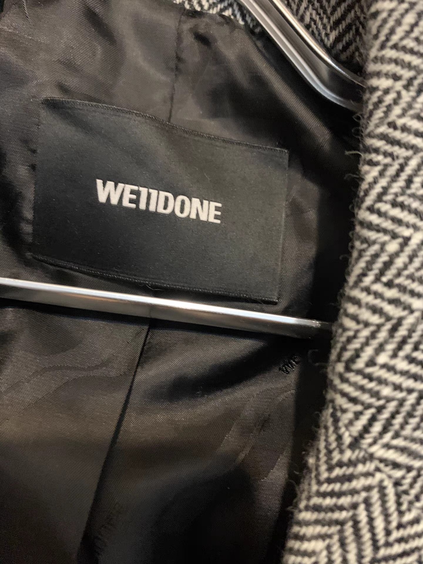 WE11DONE We11done Herringbone Wool Short-sleeve Blazer K27 Size US M / EU 48-50 / 2 - 2 Thumbnail