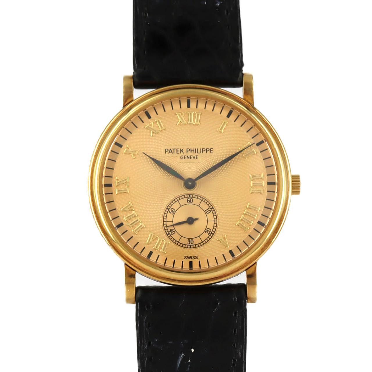 Patek Philippe Patek Philippe Calatrava Yellow Gold Watch Crocodile skin Other 5022J-001 DUTY FREE for USA